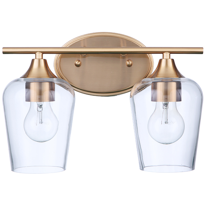 Elba 2 Light 13 inch Aged Brass Vanity Light Wall Light