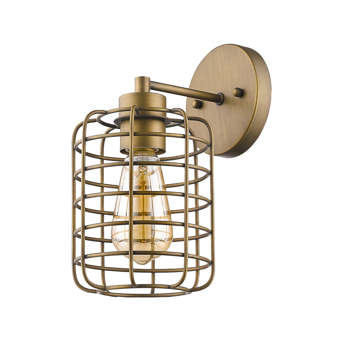 Lynden 1 Light 6 inch Raw Brass Sconce Wall Light