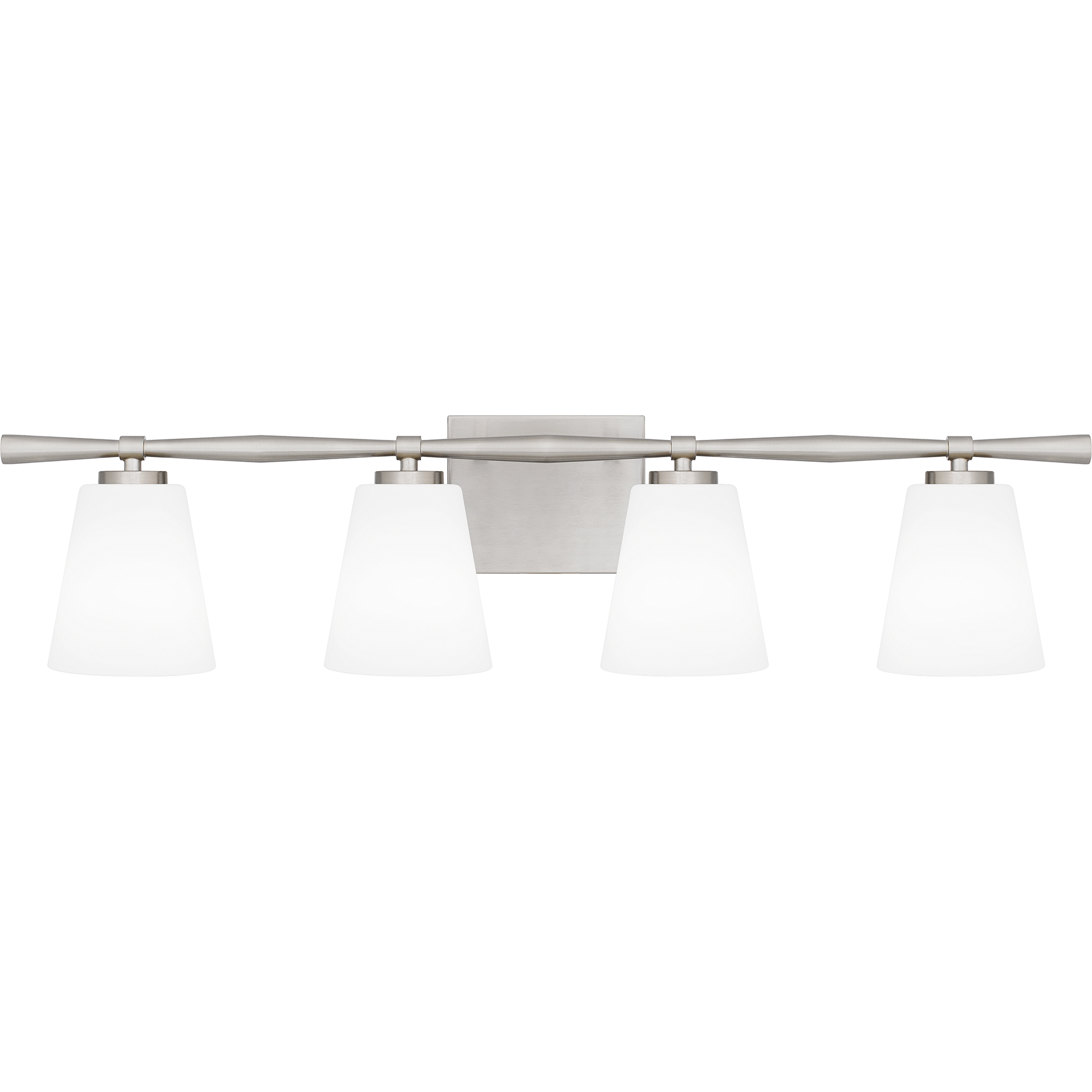 Brindley 4 Light 31 inch Brushed Nickel Bath Light Wall Light