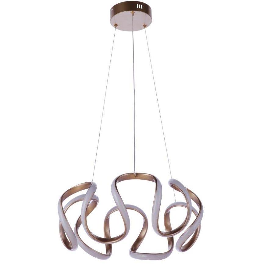 Pulse LED 17.75 inch Champagne Brass Pendant Ceiling Light