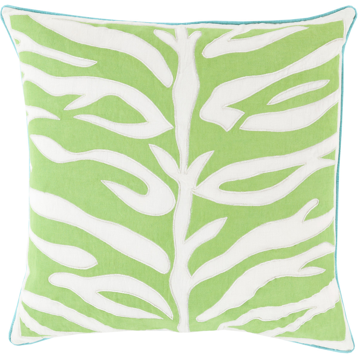 Valentina 18 inch Aqua, Grass Green, Ivory Pillow Kit