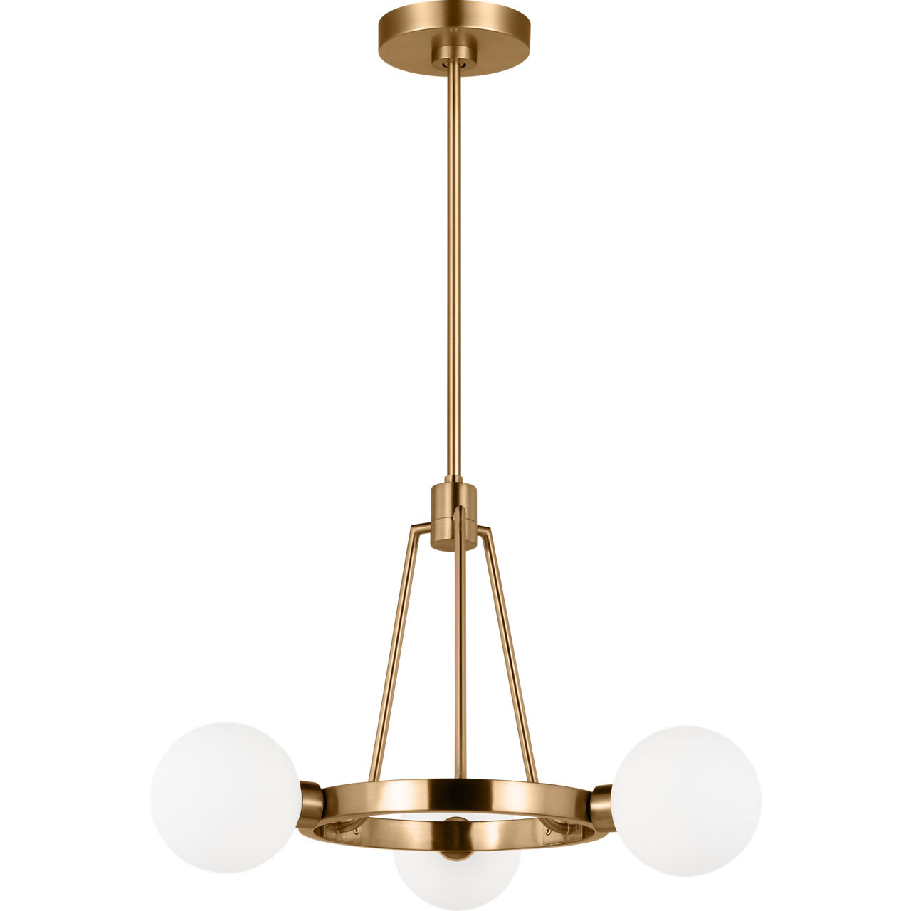 Sean Lavin Clybourn 3 Light 21 inch Satin Brass Chandelier Ceiling Light