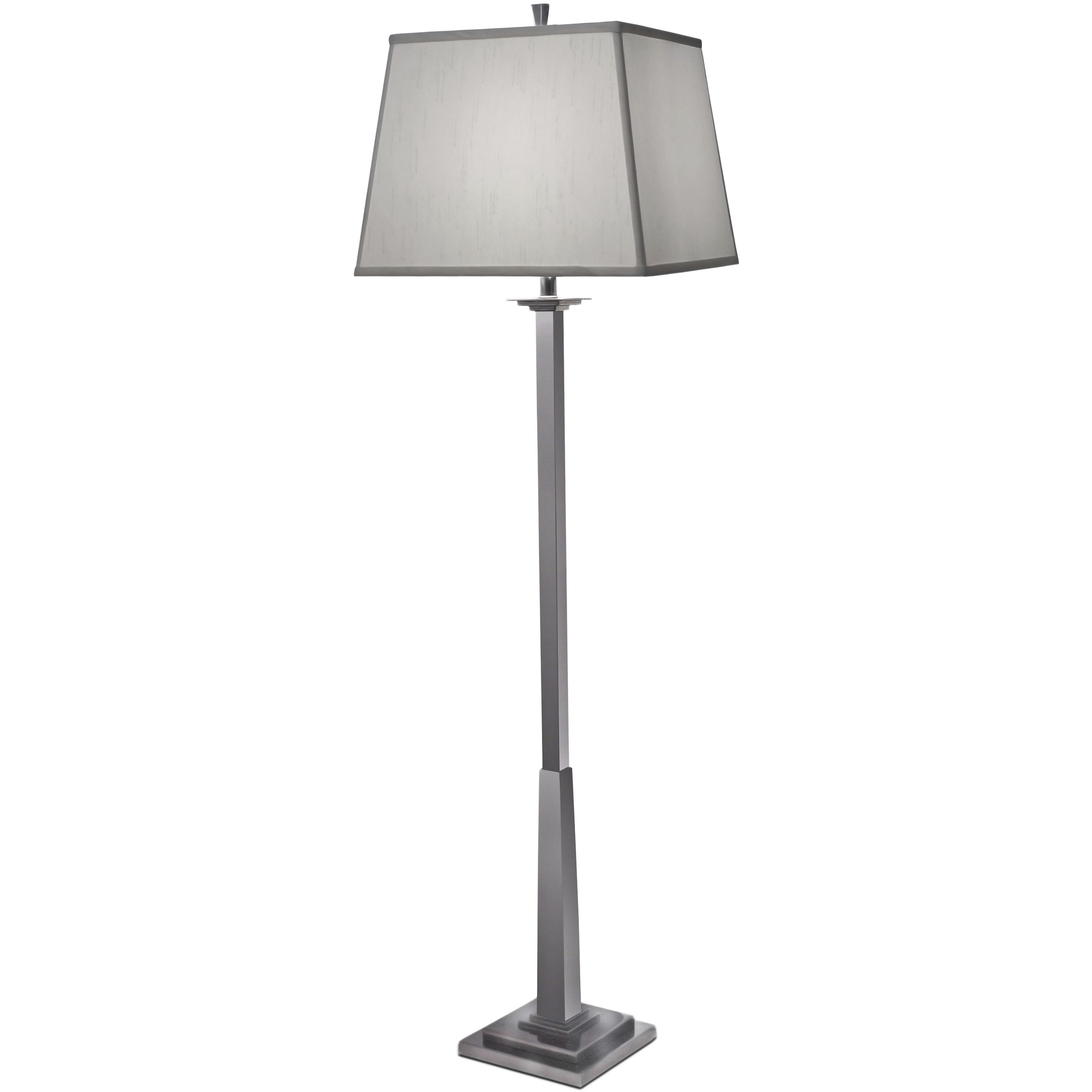 Ellie 63 inch 150 watt Black Nickel Floor Lamp Portable Light, Square