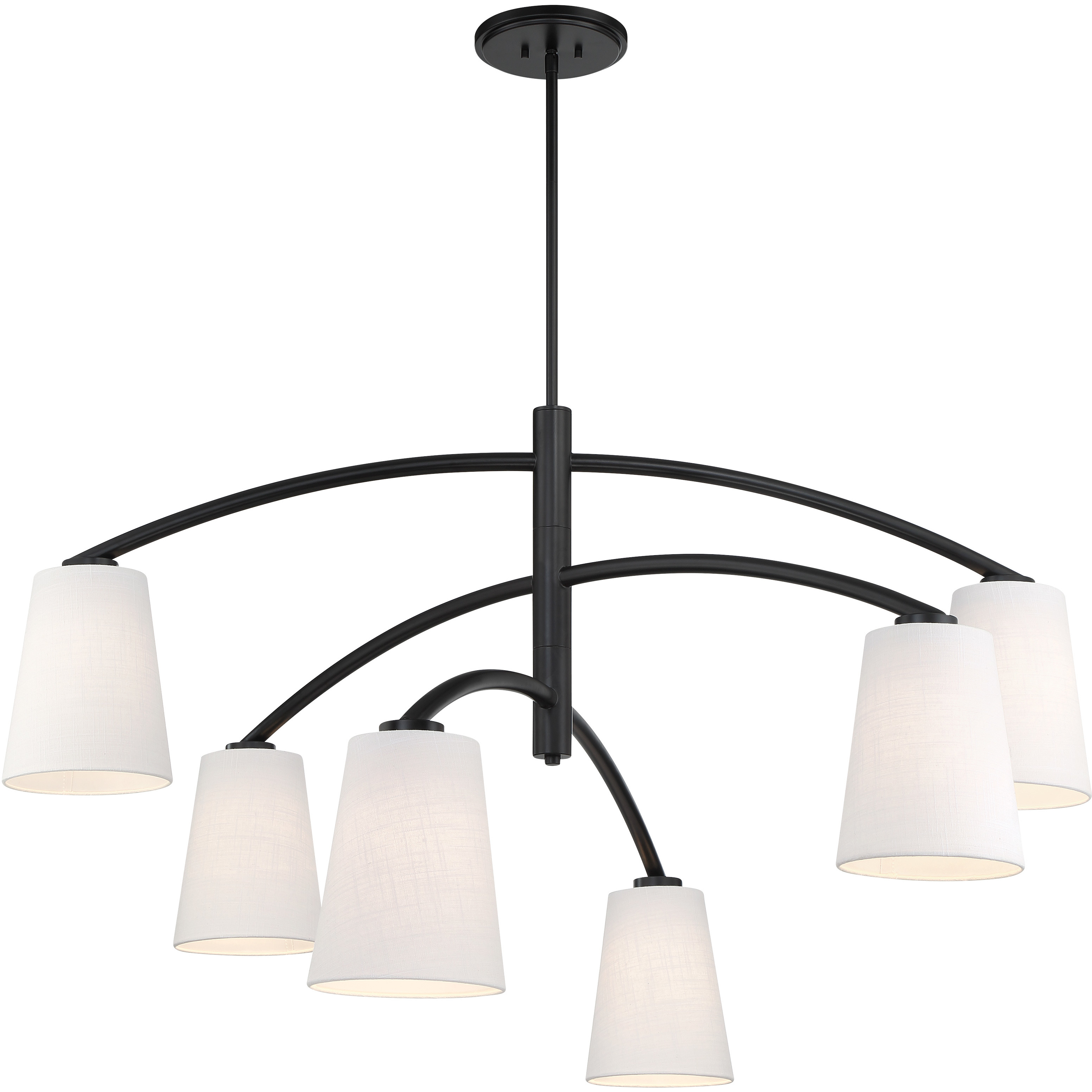 Headington 6 Light 53.75 inch Coal Chandelier Ceiling Light
