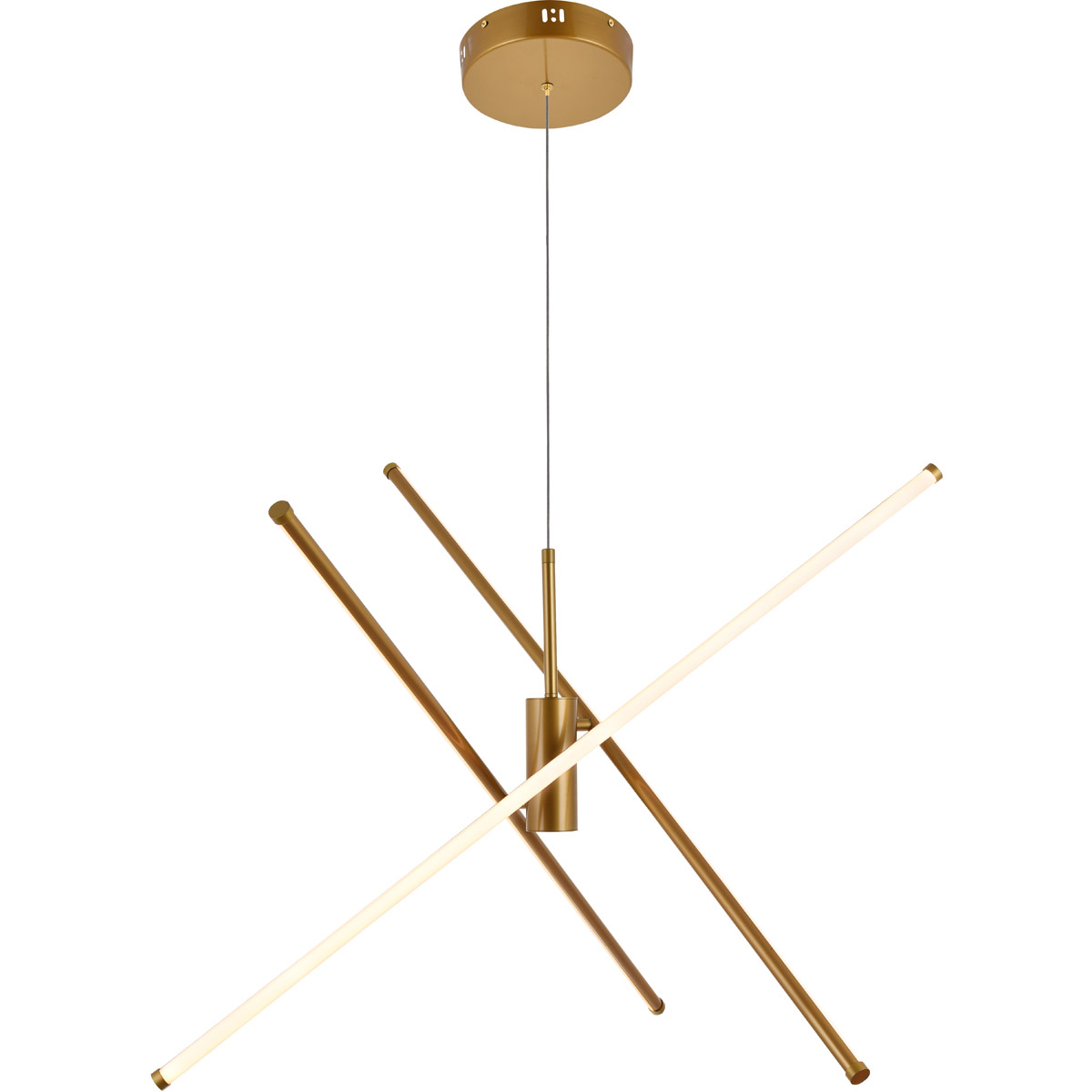 Sonya 3 Light 43.5 inch Gold Pendant Ceiling Light in Brass