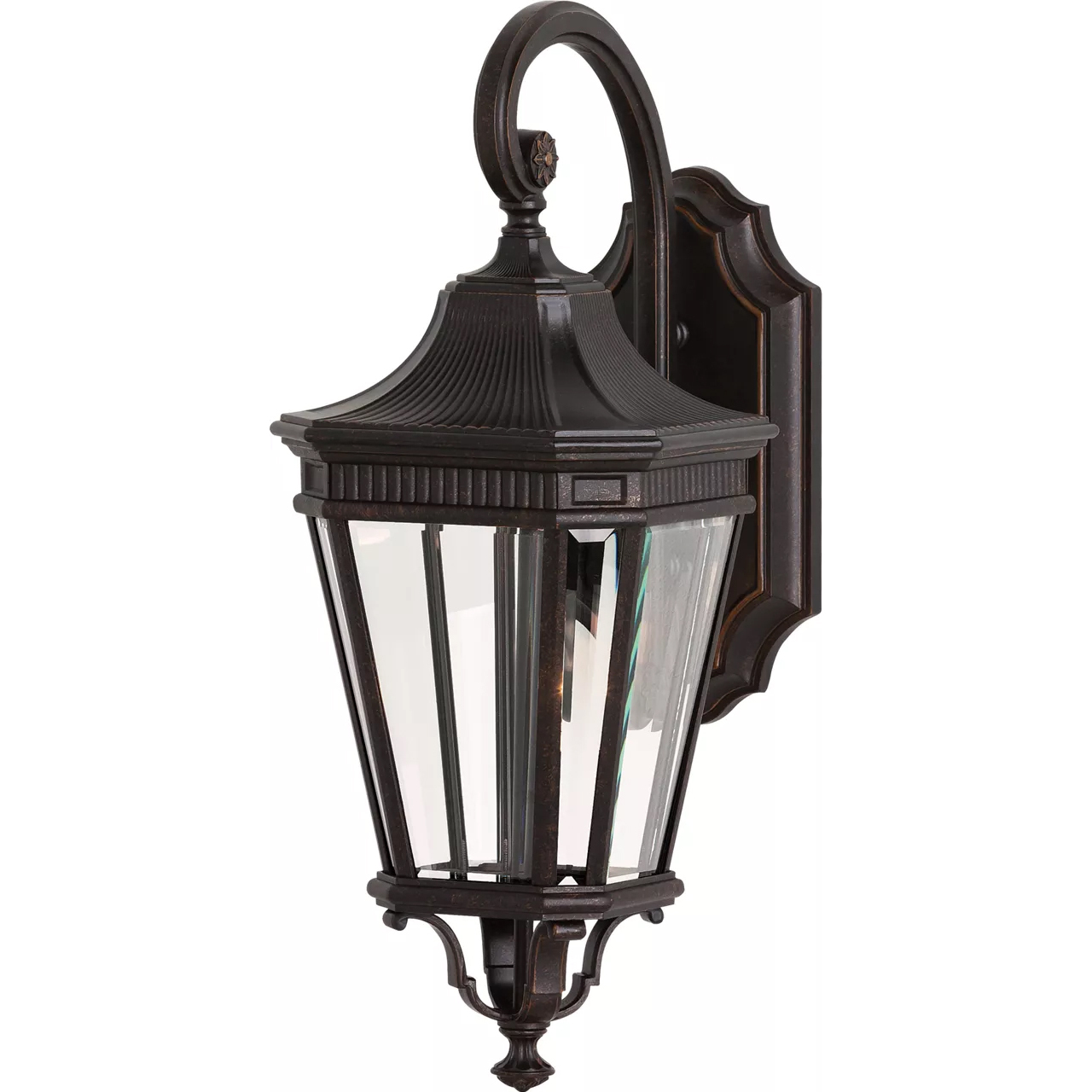 Cotswold Lane 2 Light 20.5 inch Grecian Bronze Outdoor Wall Lantern, Small