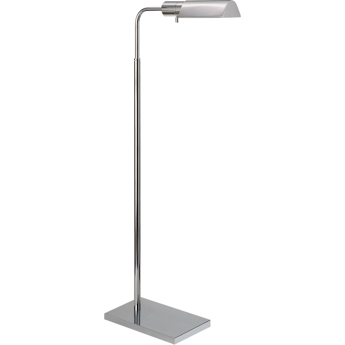 Studio 34 inch 60 watt Polished Nickel Adjustable Floor Lamp Portable Light