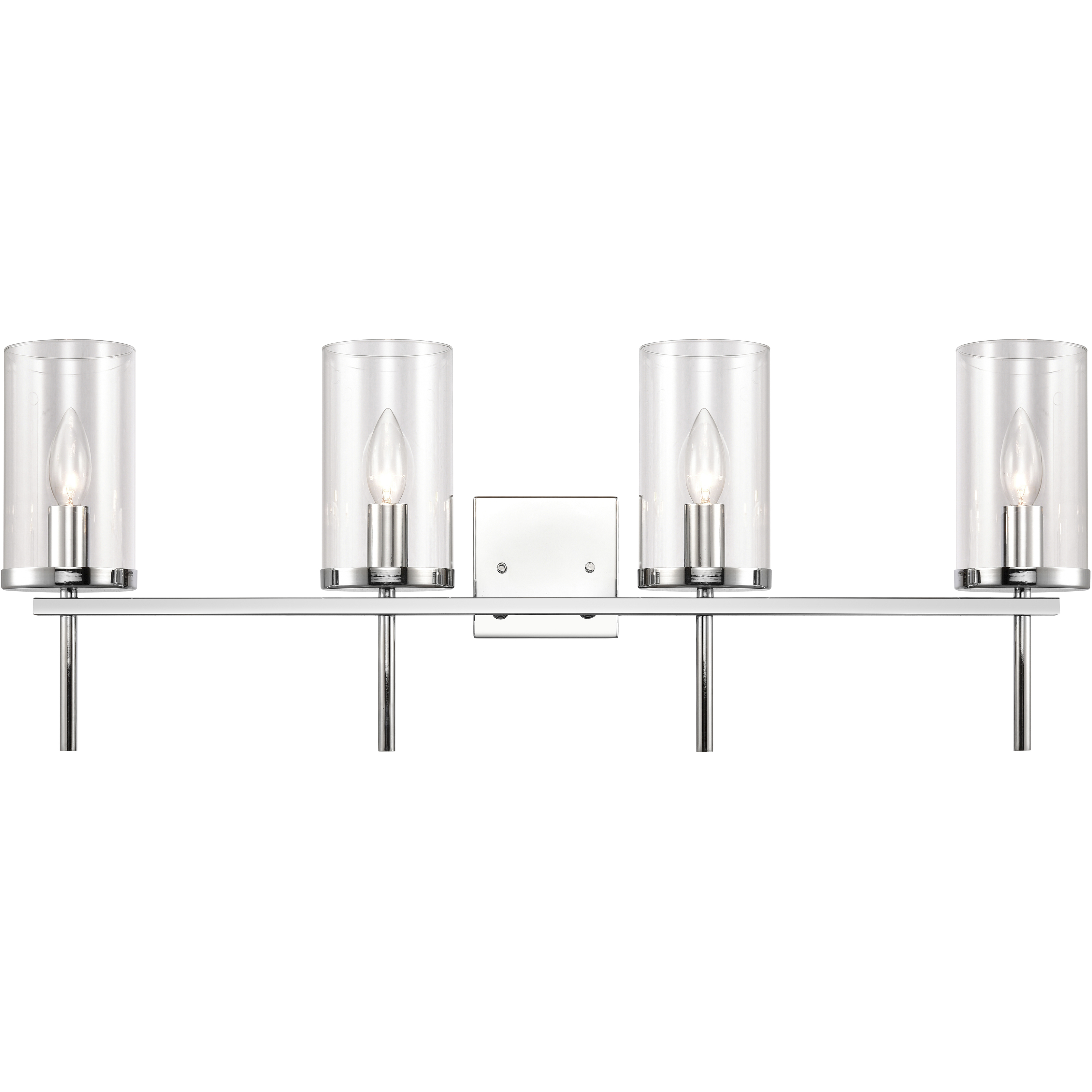 Oakland 4 Light 32.5 inch Chrome Vanity Light Wall Light