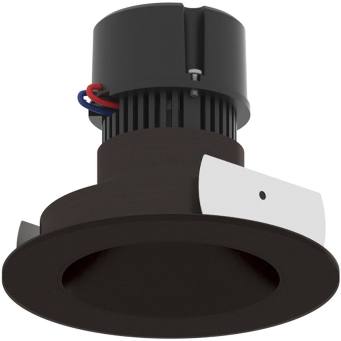 Pearl Bronze Reflector / Bronze Flange LED Round Retrofit Reflector in Comfort Dim (3000K-2000K), 4" Retrofit