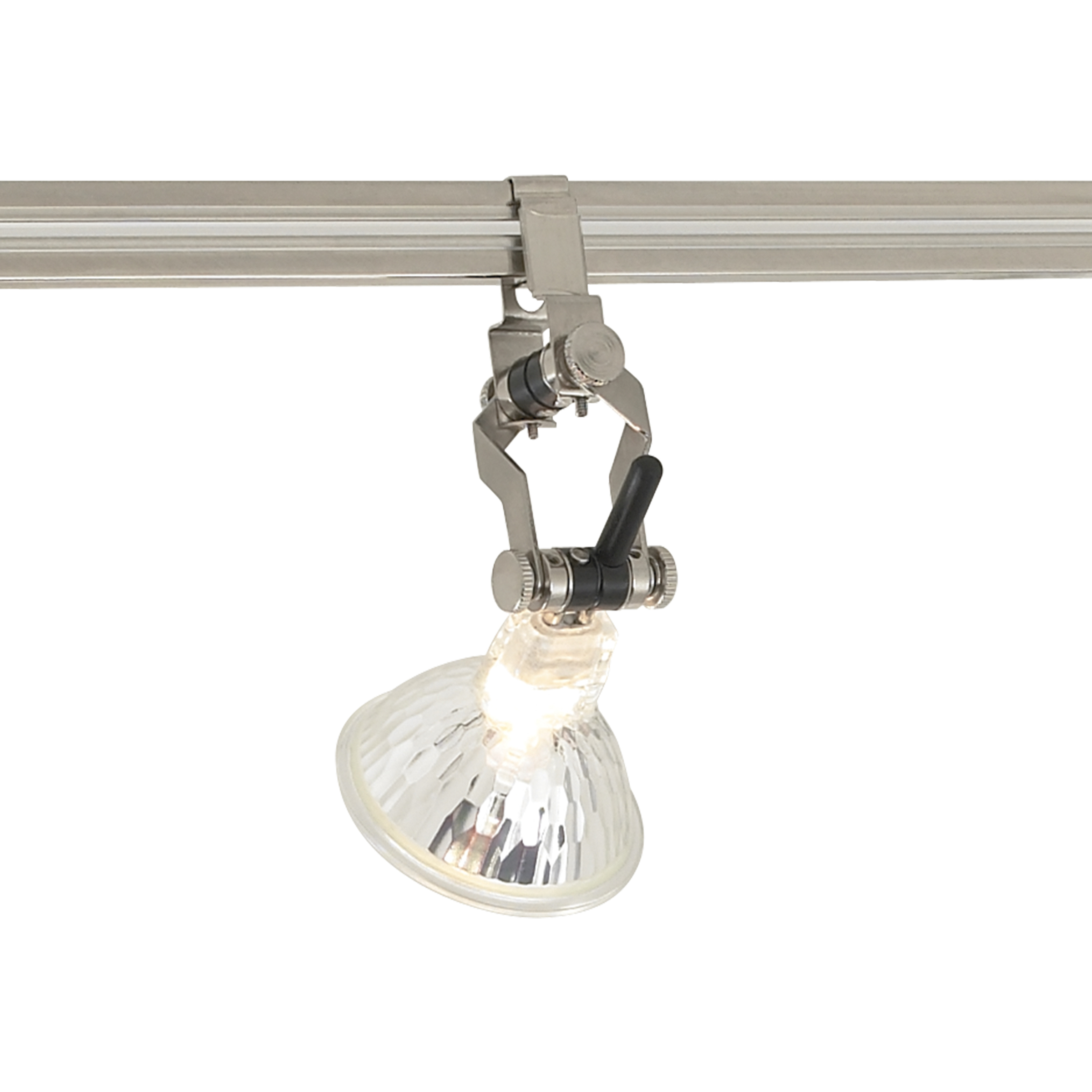 MO-Pivot 1 Light 12 Satin Nickel Low-Voltage Track Head Ceiling Light