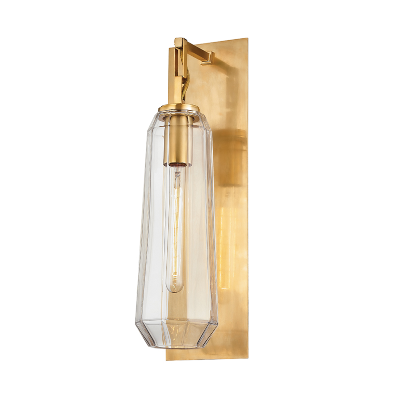 Copenhagen 1 Light 6 inch Vintage Brass Wall Sconce Wall Light