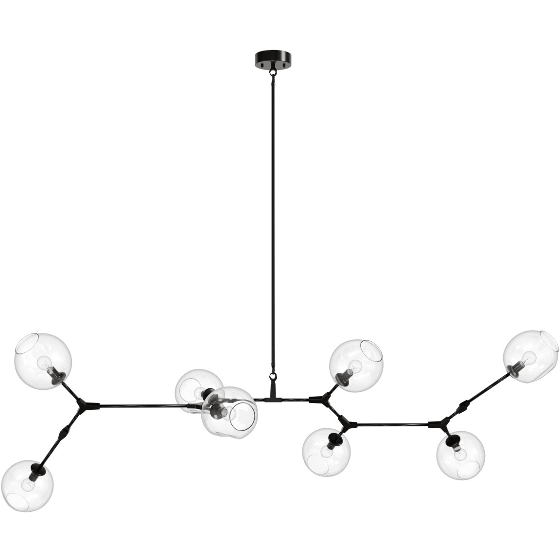 Fairfax Ave. 8 Light 34 inch Dark Bronze Chandelier Ceiling Light