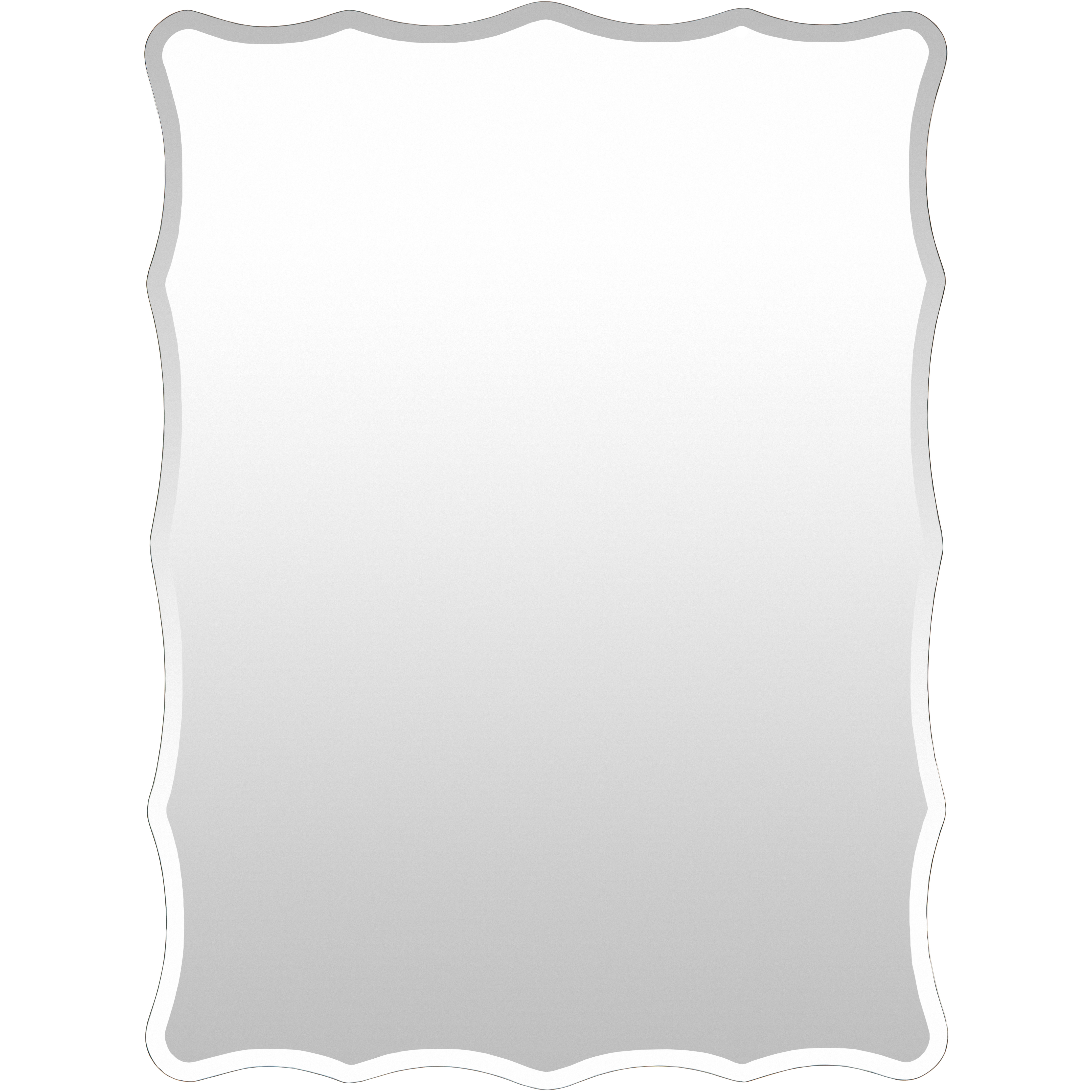 Contour 30 X 22 inch Light Grey Mirror