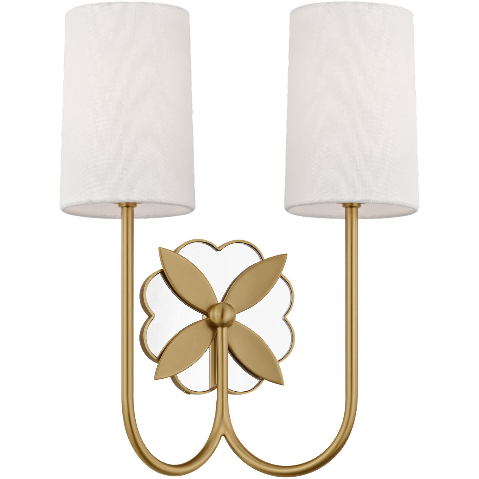 kate spade new york Spencer 2 Light 10.75 inch Burnished Brass Double Sconce Wall Light