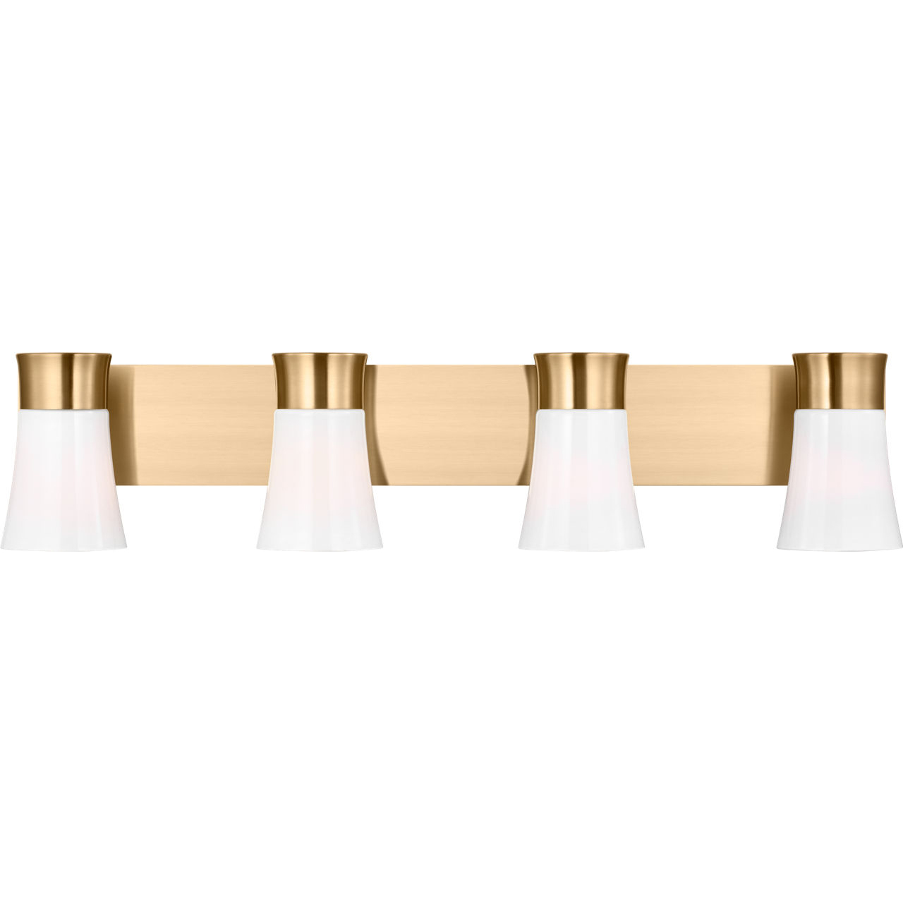 Drew & Jonathan Scott Roy 4 Light 32.25 inch Satin Brass Vanity Light Wall Light