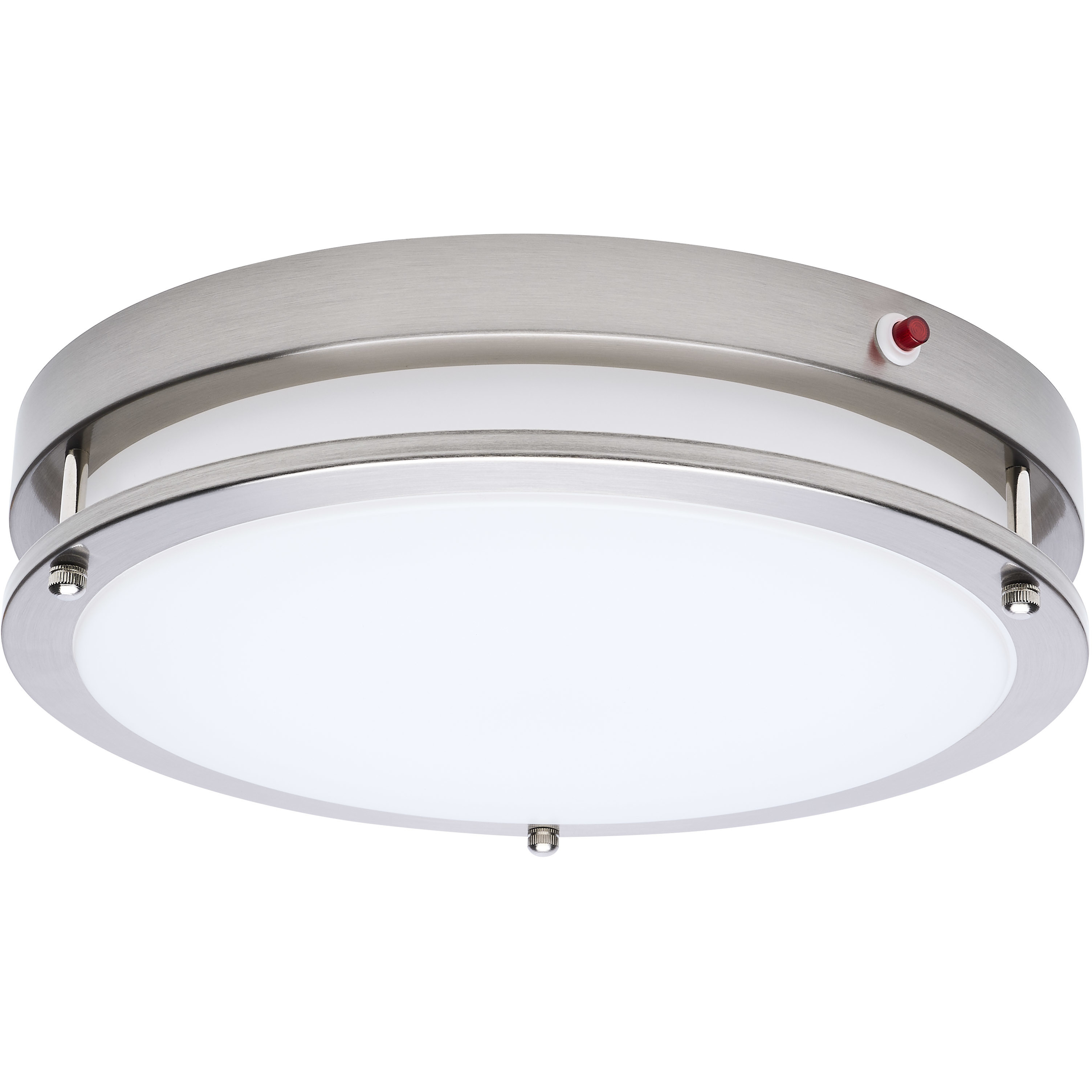 Glamour LED 13 inch Brushed Nickel Flush Ceiling Light