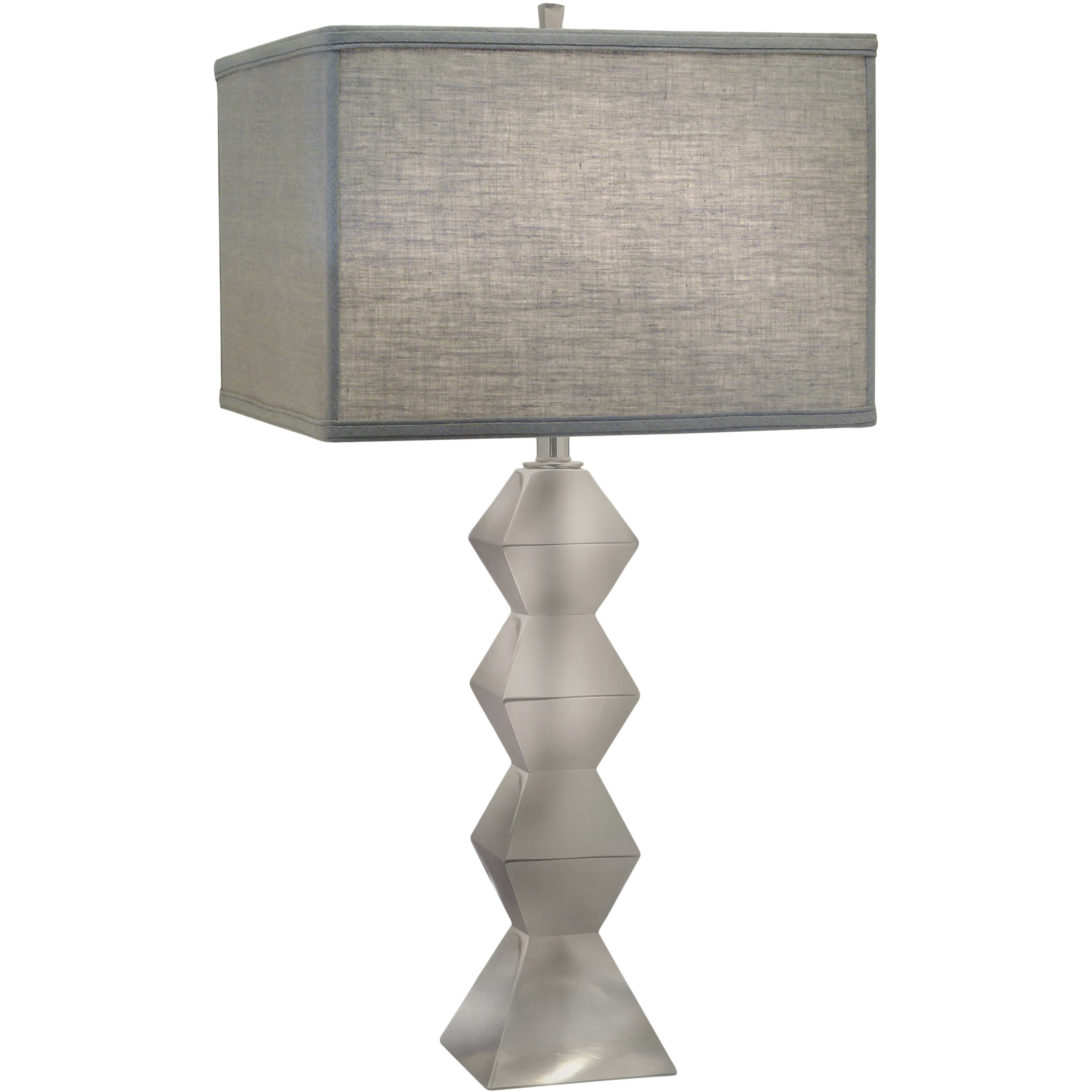 Ellie 32 inch 150 watt Satin Nickel Table Lamp Portable Light