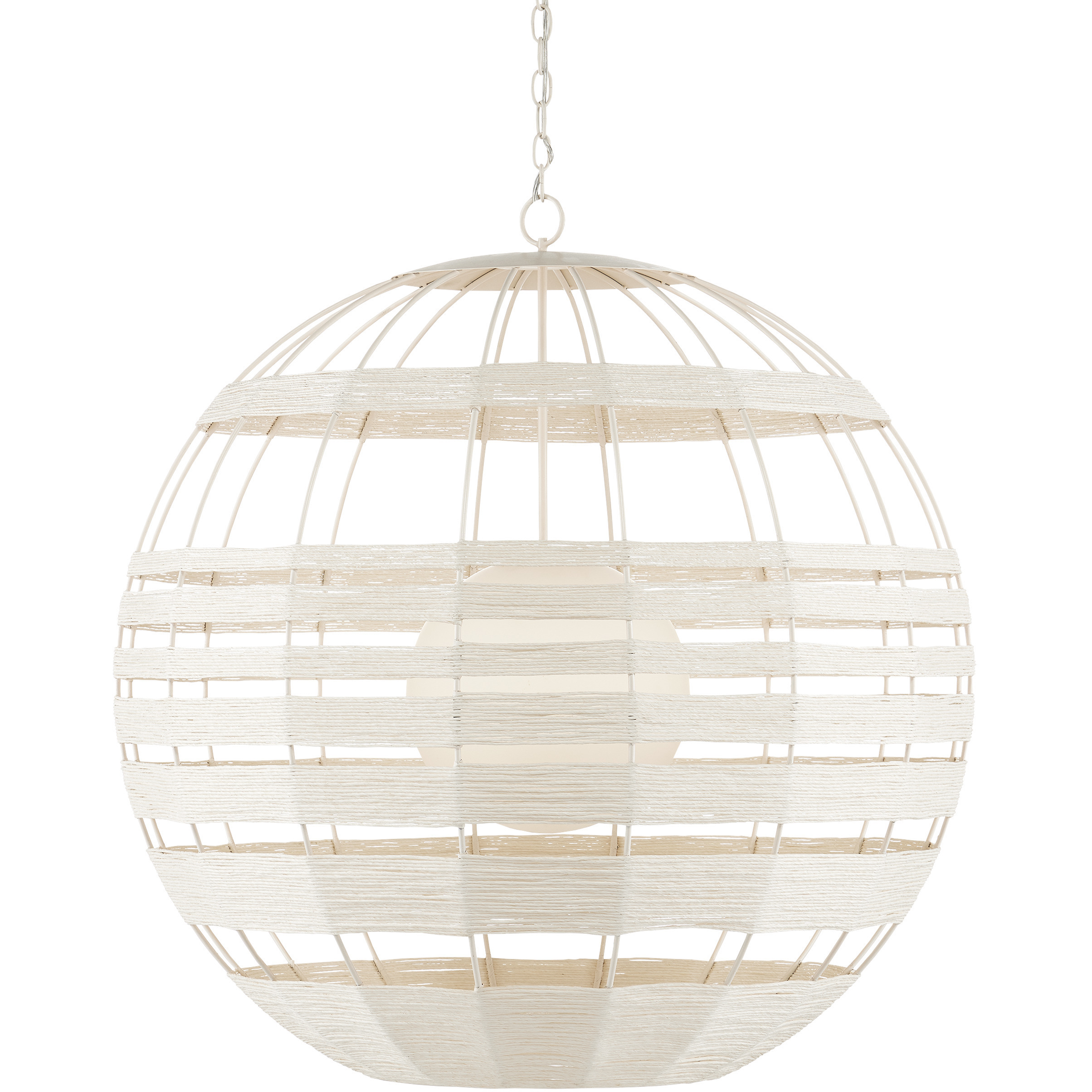 Lapsley 1 Light 34 inch White Orb Chandelier Ceiling Light