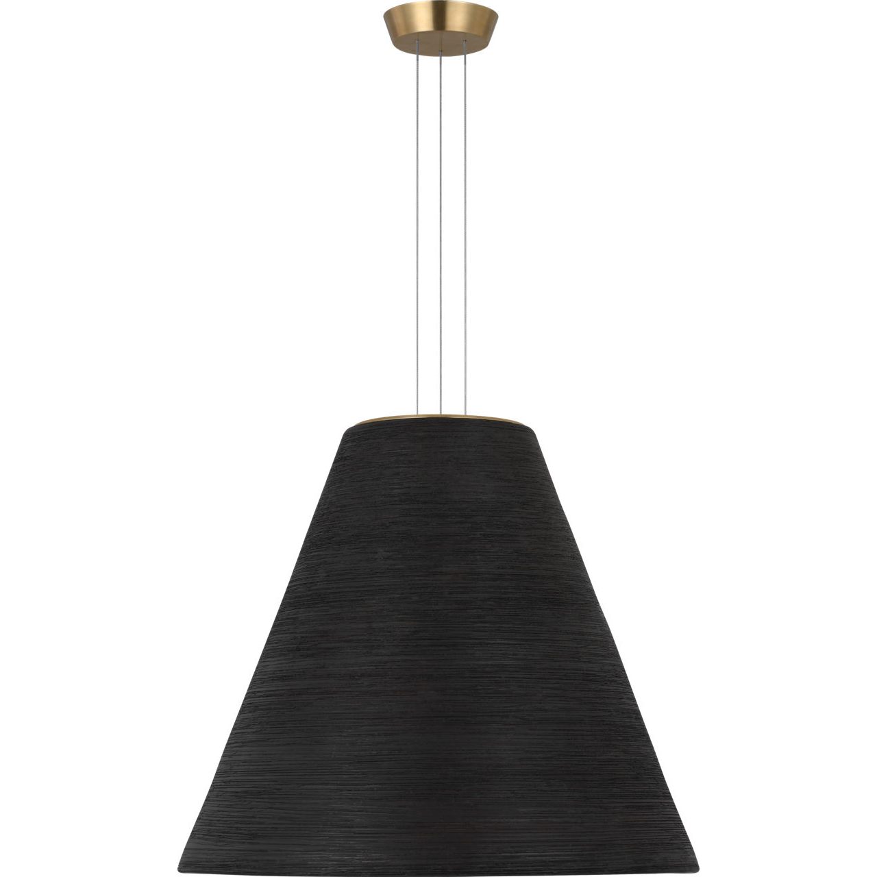 Sean Lavin Karam 1 Light 21 inch Natural Brass Pendant Ceiling Light in Black