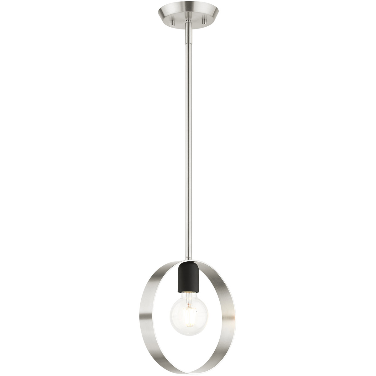 Modesto 1 Light 5.13 inch Brushed Nickel Pendant Ceiling Light