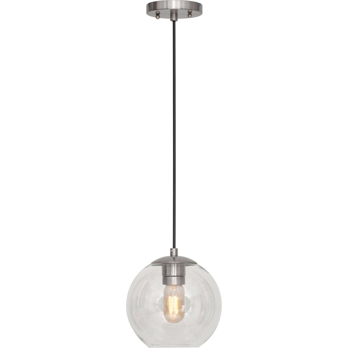 Milo 1 Light 8 inch Brushed Nickel Mini Pendant Ceiling Light