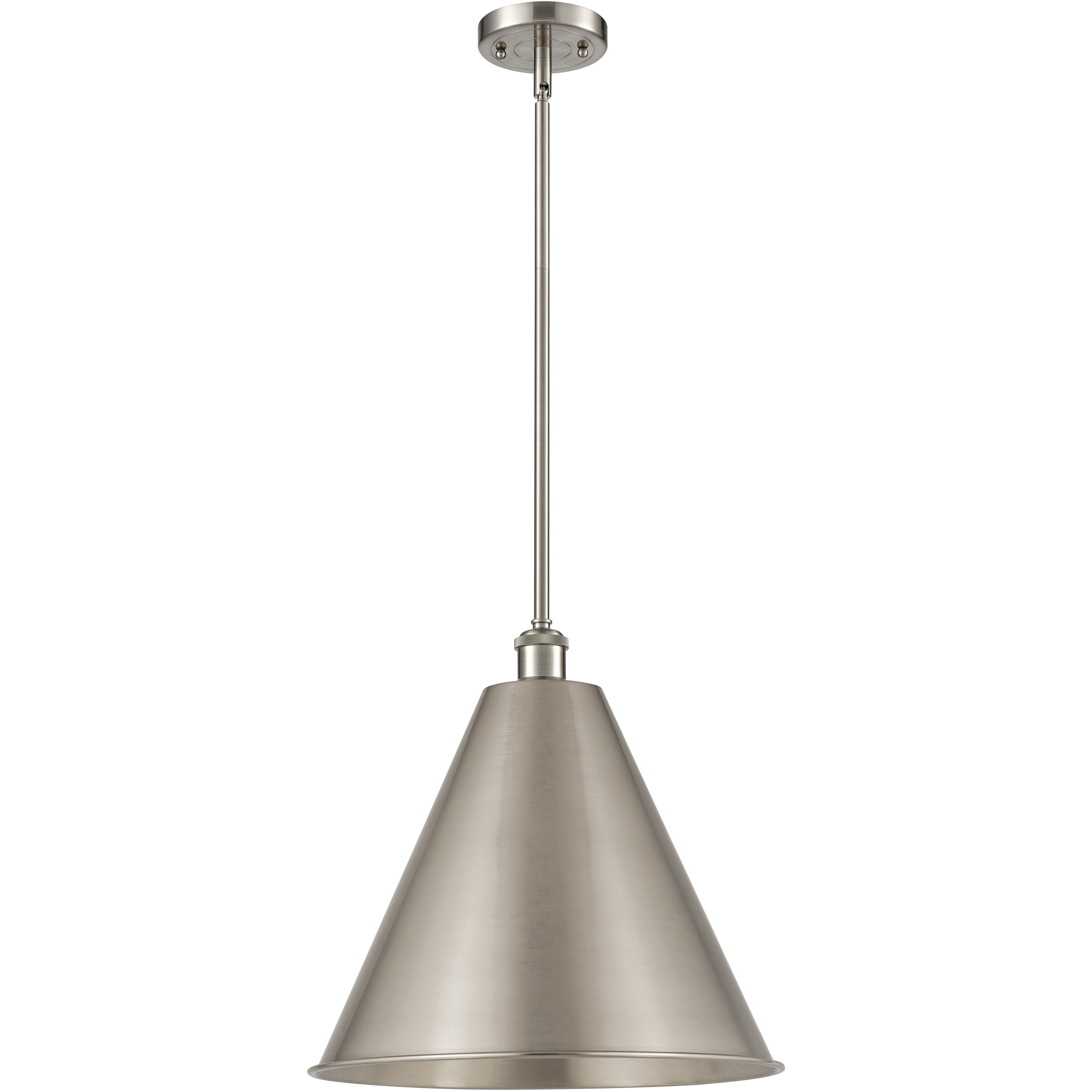 Ballston Cone 1 Light 16 inch Brushed Satin Nickel Pendant Ceiling Light