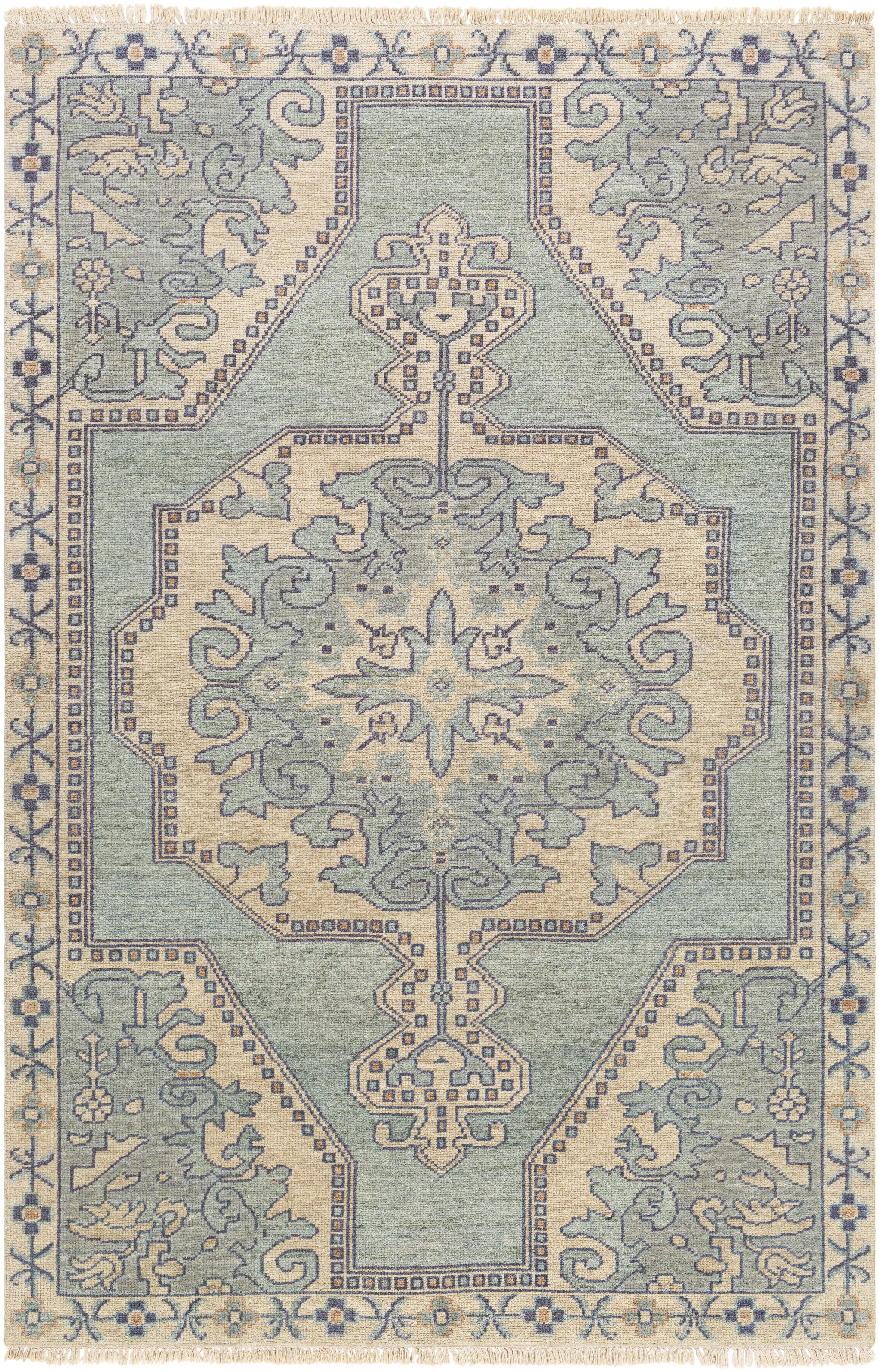 Cappadocia 36 X 24 inch Light Sage Rug in 2 x 3, Rectangle