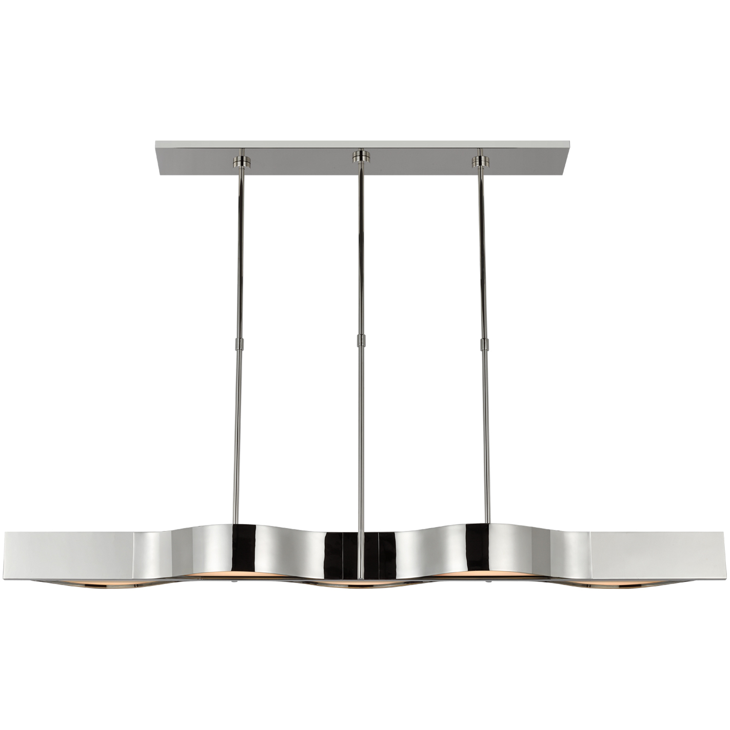 Kelly Wearstler Avant LED 60 inch Polished Nickel Linear Pendant Ceiling Light