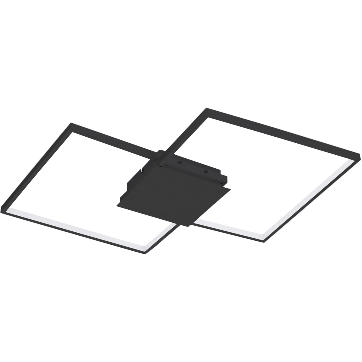 Milanius LED 29.92 inch Matte Black Flush Mount Ceiling Light, Wall Mountable