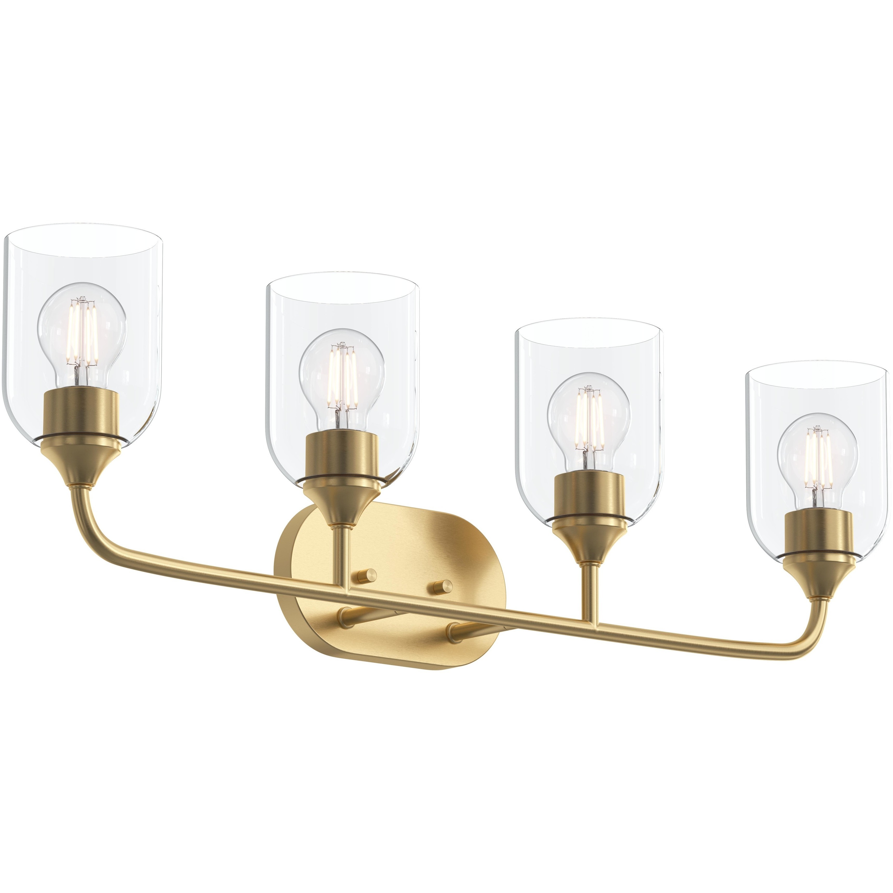 Ilia 4 Light 31 inch Brushed Gold Bath Vanity Wall Light