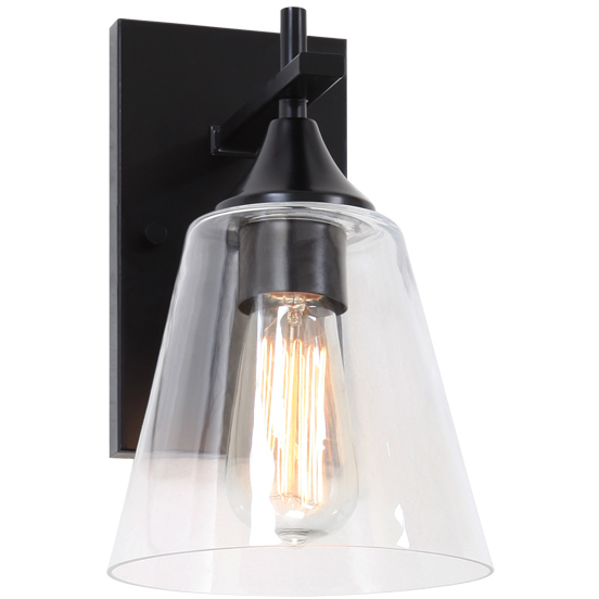 Hollis 1 Light 6.5 inch Black Wall Sconce Wall Light