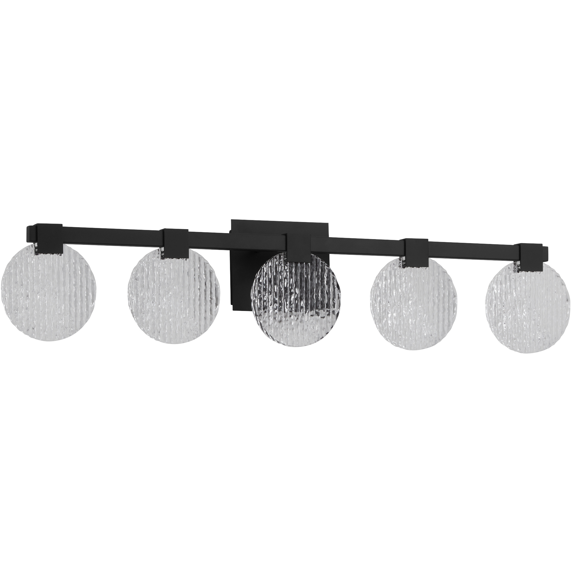 Axiom 5 Light 38 inch Black Vanity Light Wall Light