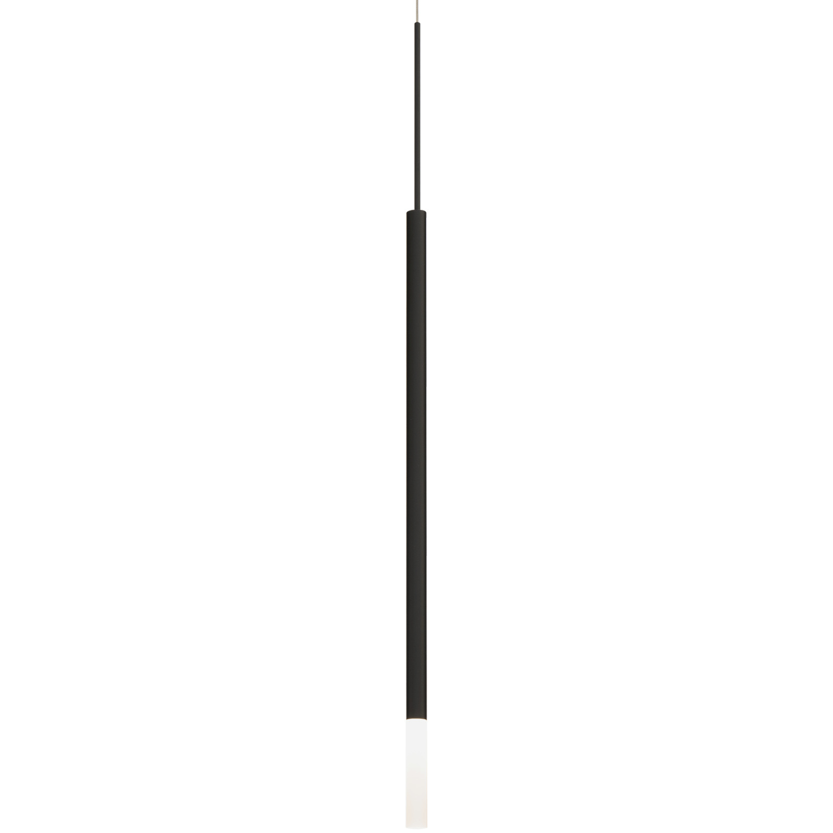 Viggo LED 0.75 inch Black Pendant Ceiling Light in 3000K, dweLED