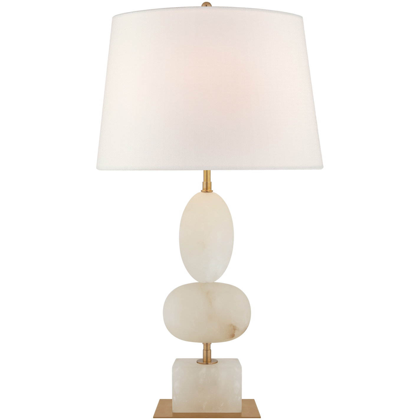 Thomas O'Brien Dani 27.5 inch 5 watt Alabaster Cordless Table Lamp Portable Light, Medium