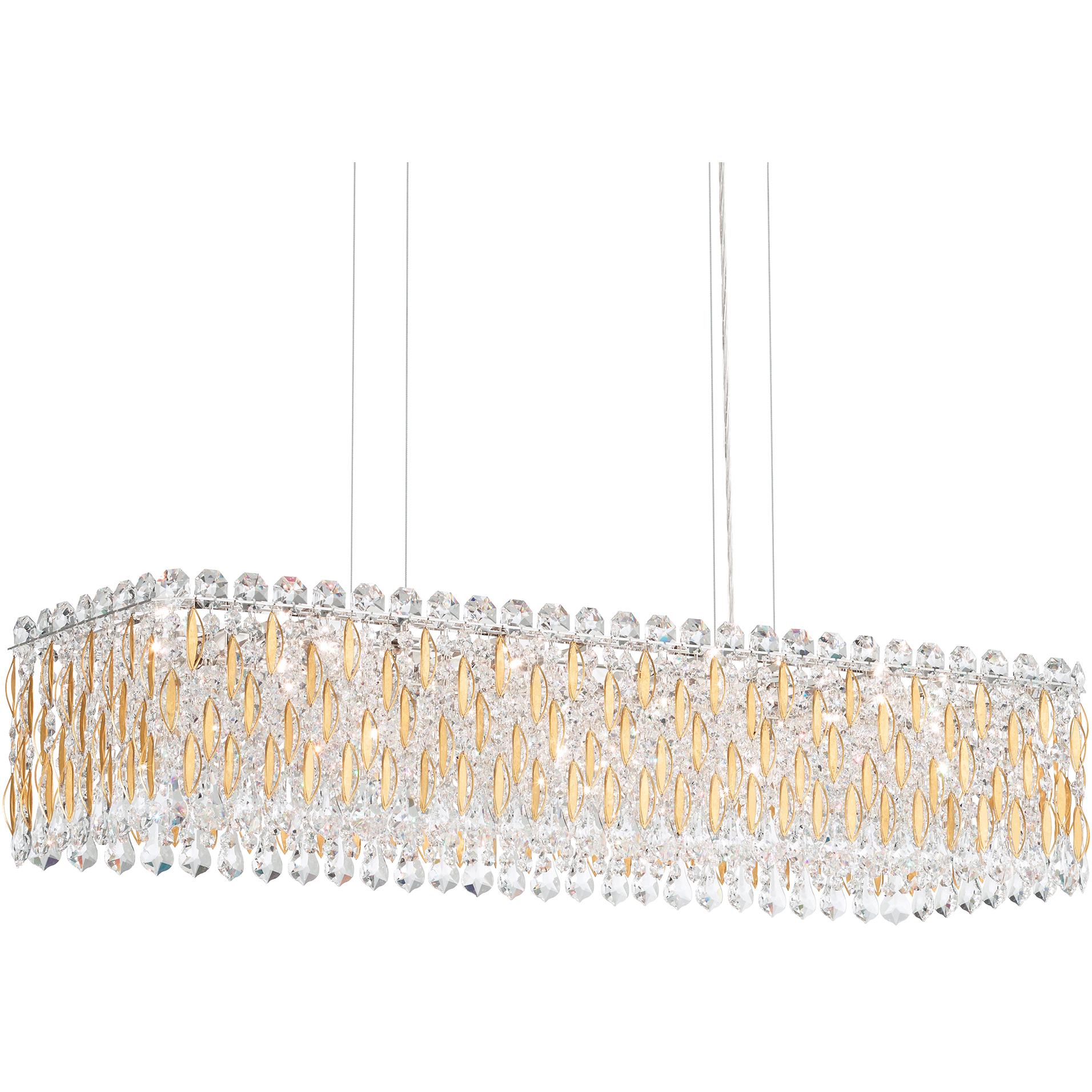 Sarella 13 Light 36.5 inch Heirloom Gold Linear Pendant Ceiling Light in Radiance