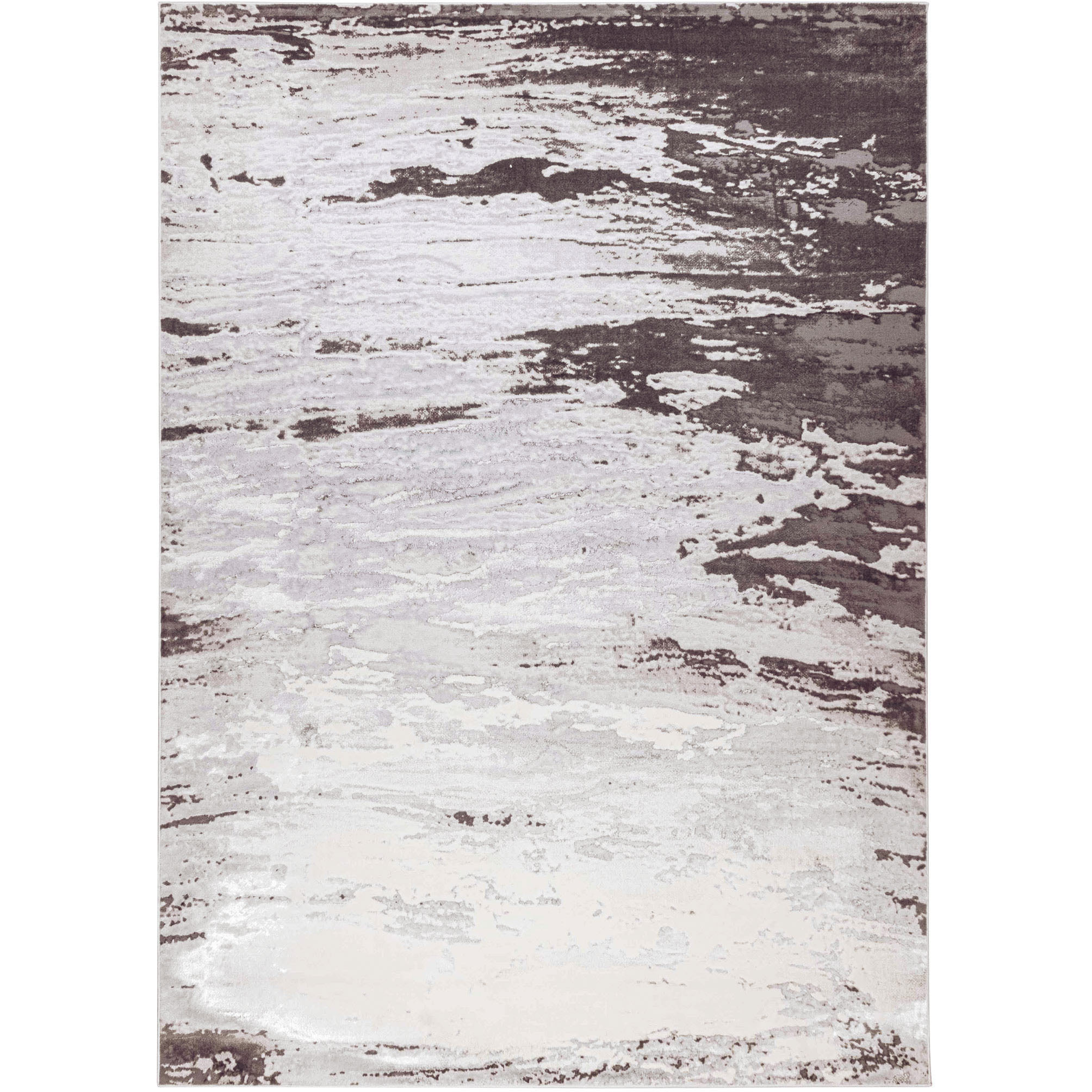 Ayda 114 X 79 inch Black/Grey Rug in 6 x 9