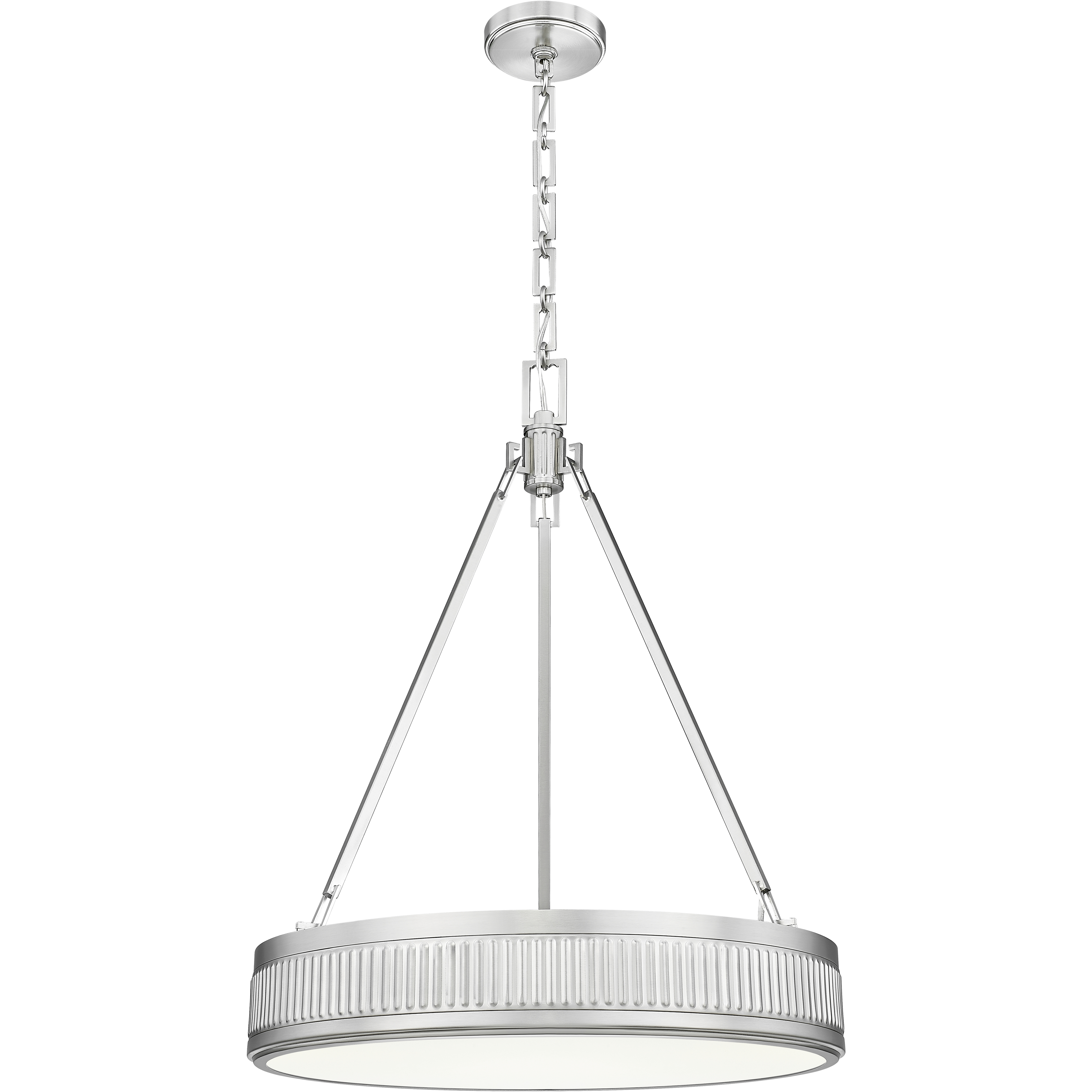 Quinn LED 22 inch Satin Nickel Pendant Ceiling Light