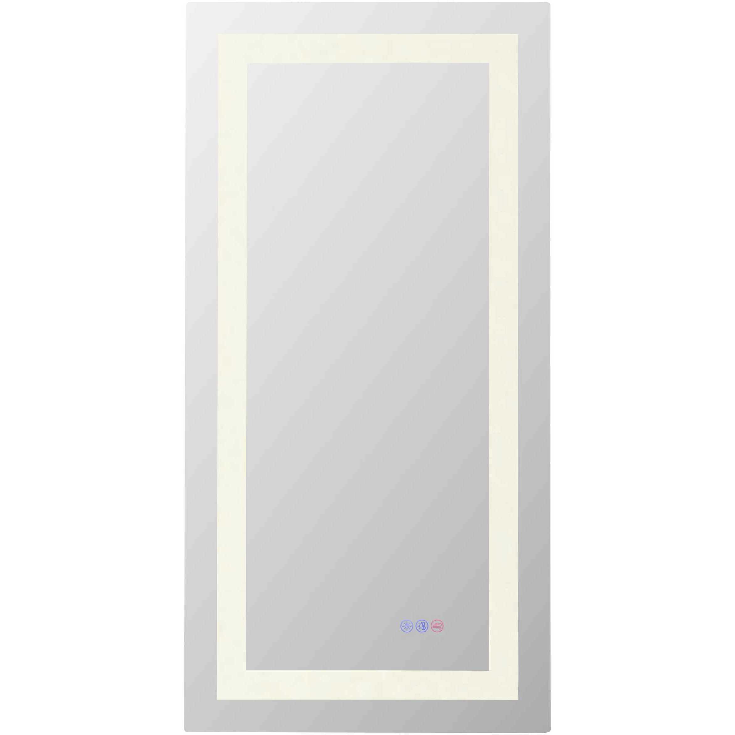 Riven 40 X 20 inch White LED Mirror