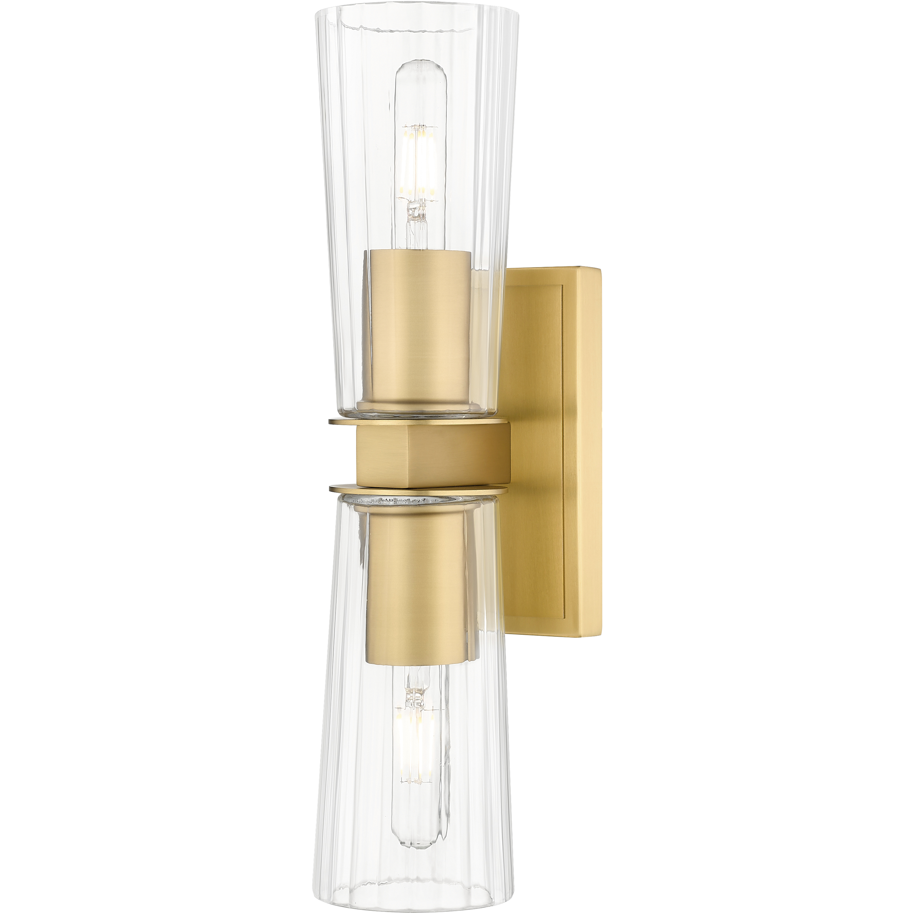 Titus 2 Light 4.5 inch Modern Gold Wall Sconce Wall Light