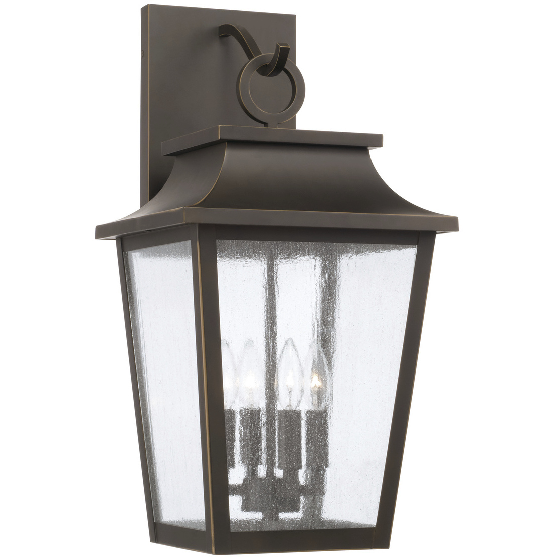 Chandler 4 Light 24 inch Oiled Bronze Outdoor Wall Lantern