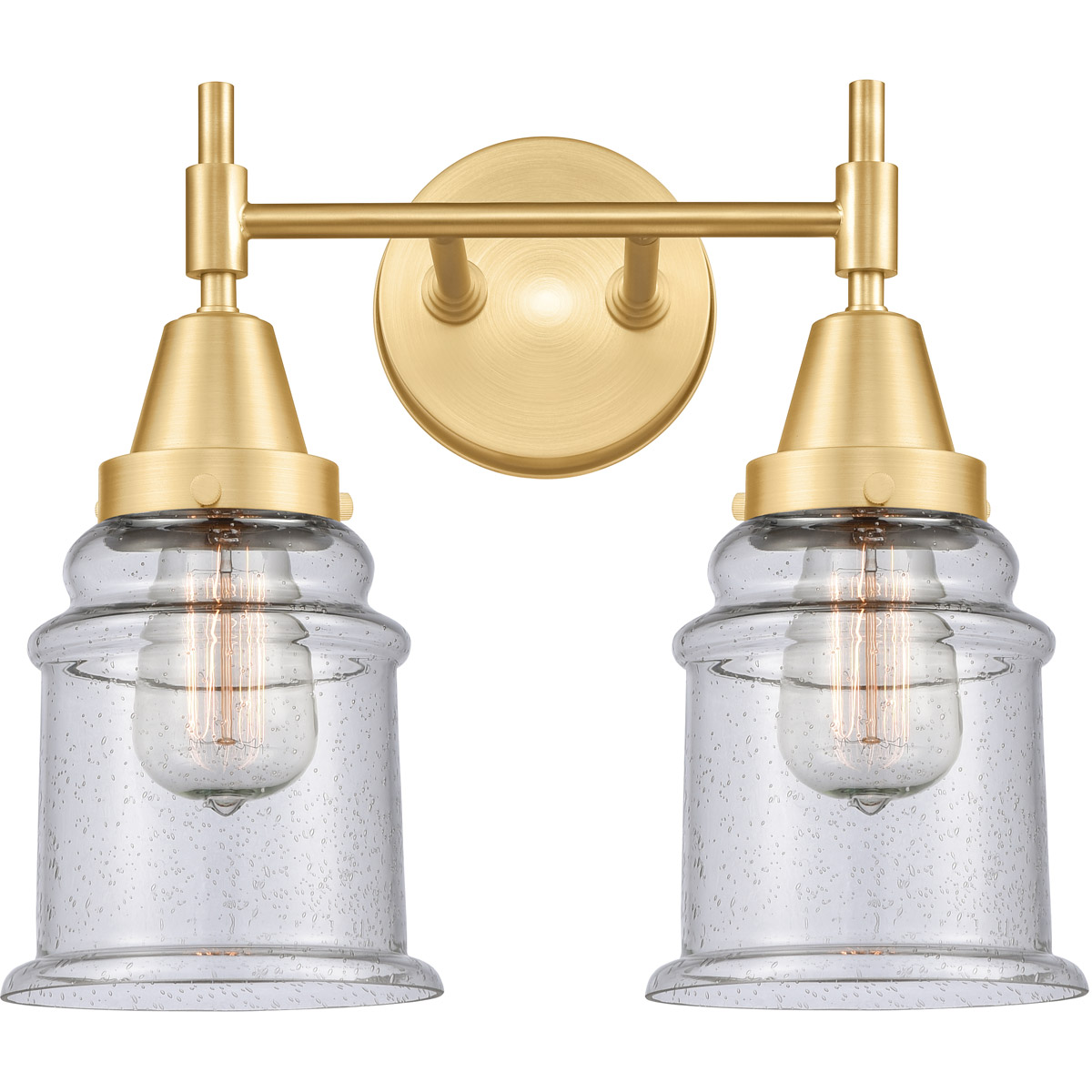 Caden LED 15 inch Satin Gold Bath Vanity Light Wall Light