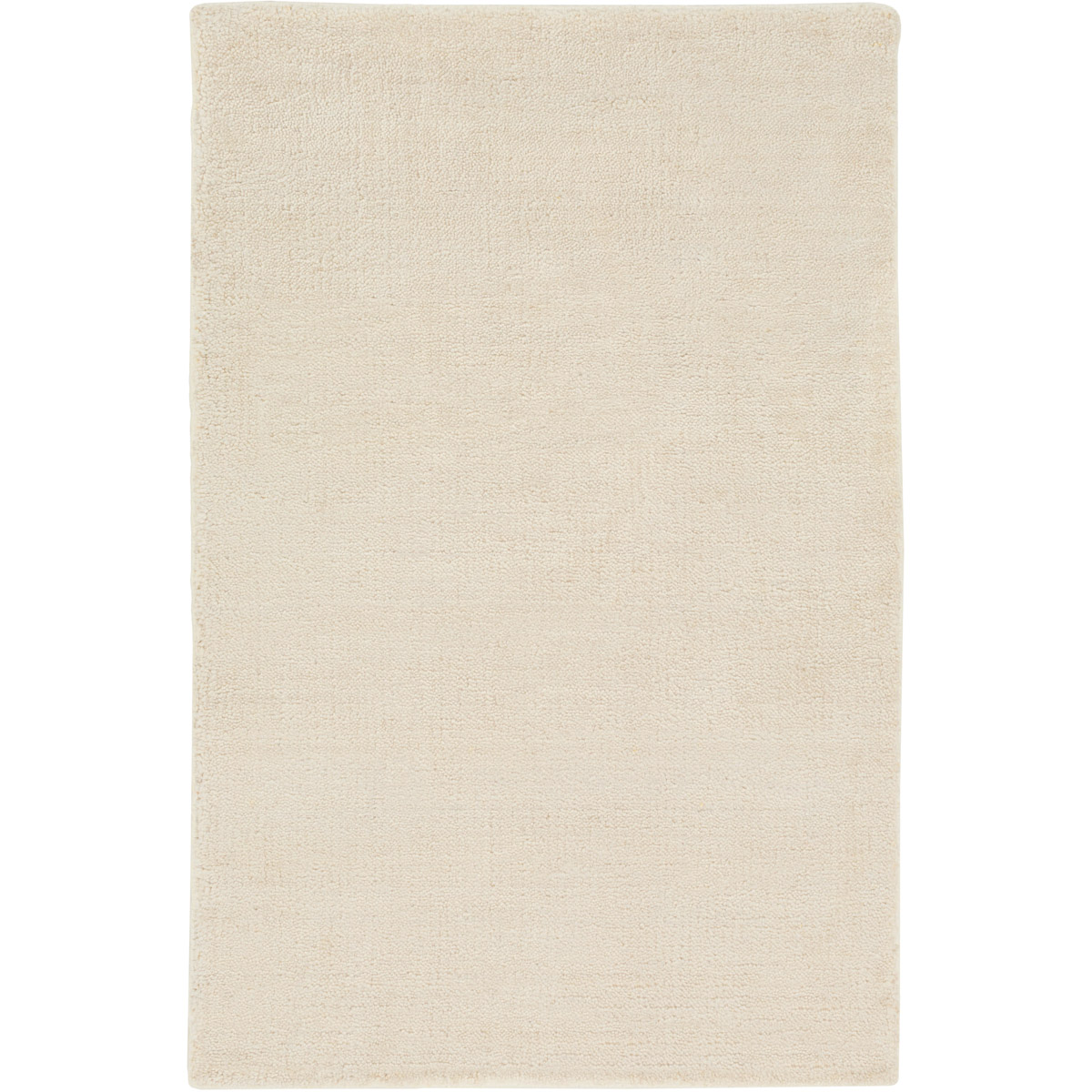 Pure 36 X 24 inch Neutral Area Rug, Bamboo Silk and Cotton