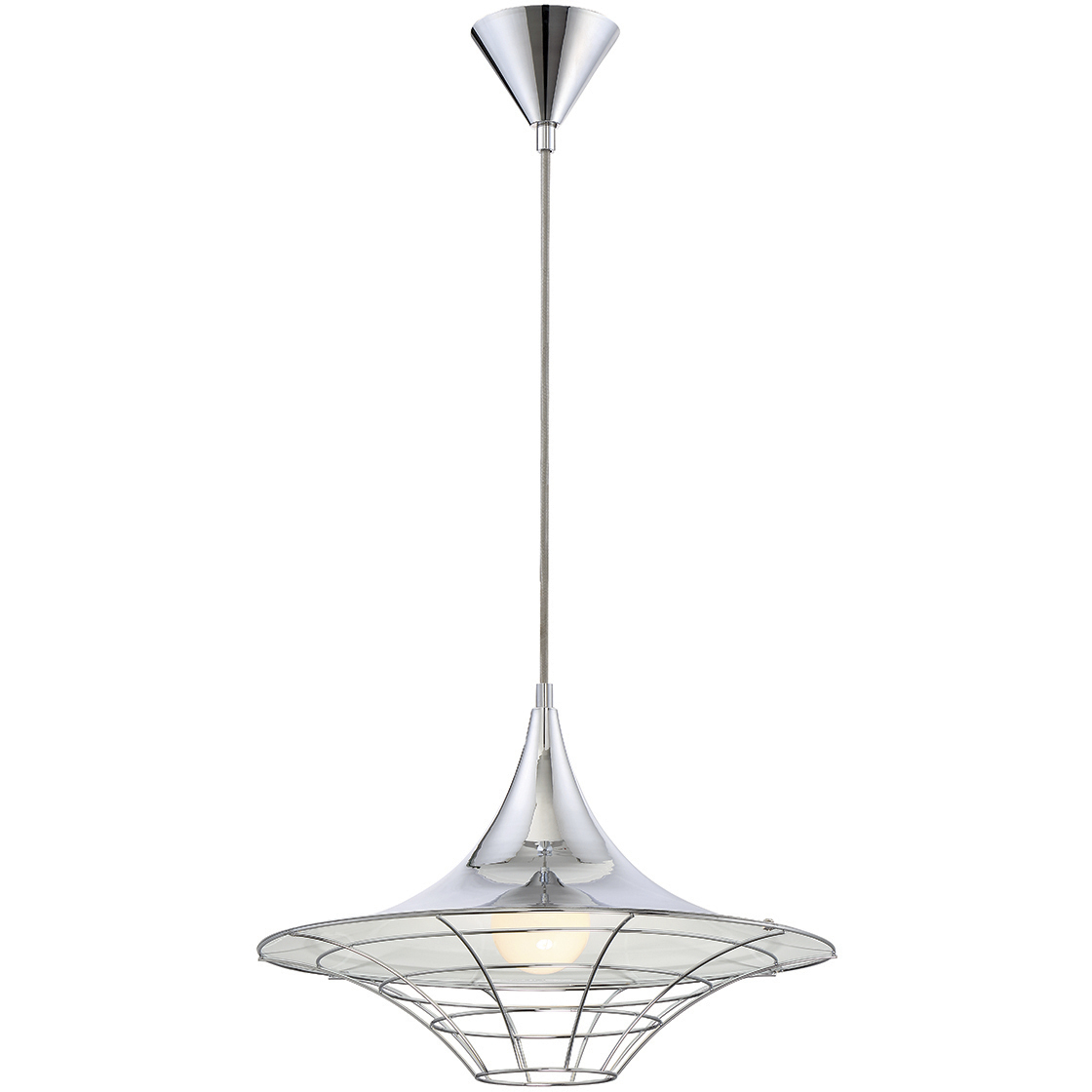 Windsor 1 Light 17.75 inch Chrome Pendant Ceiling Light