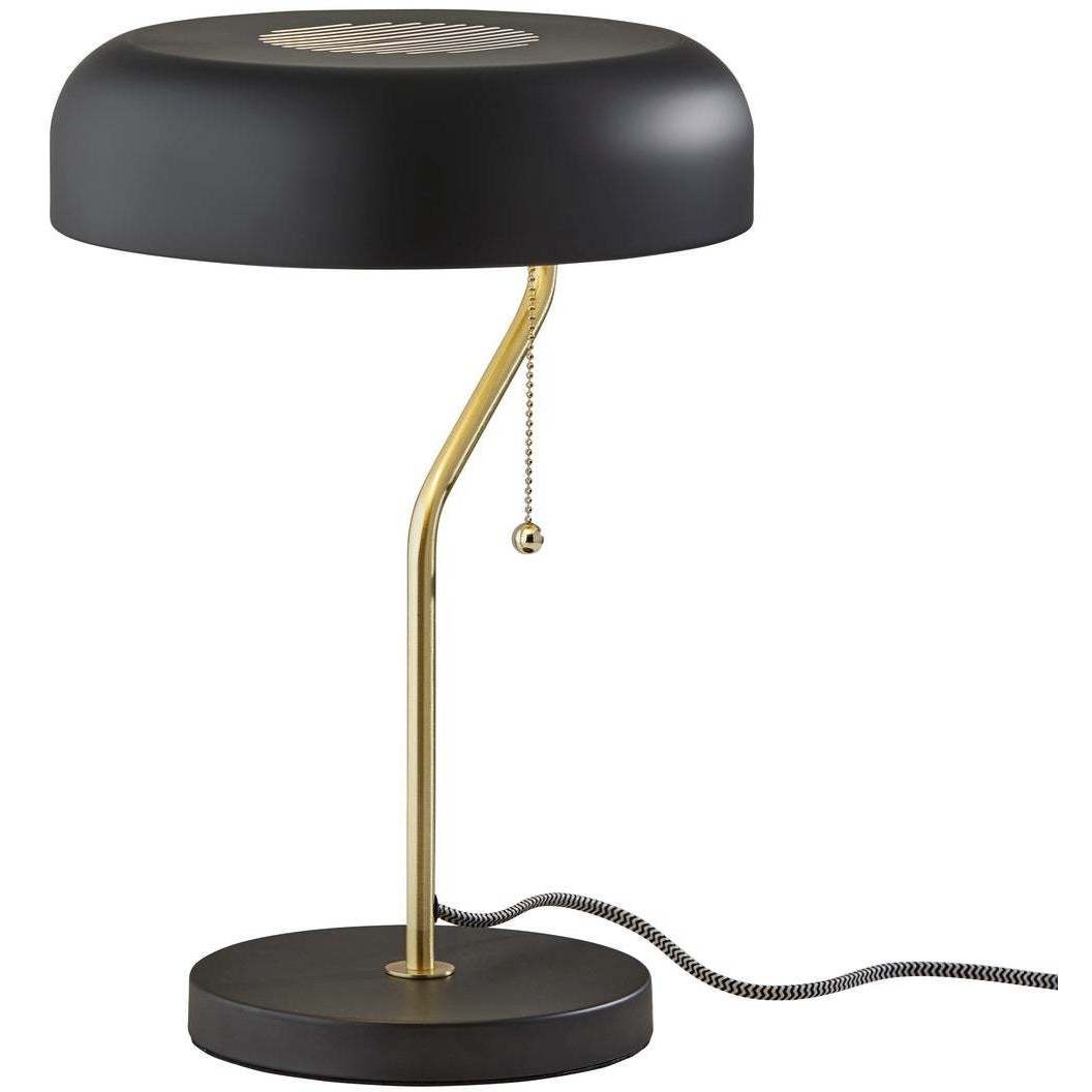Timothy 17 inch 60.00 watt Black and Antique Brass Table Lamp Portable Light