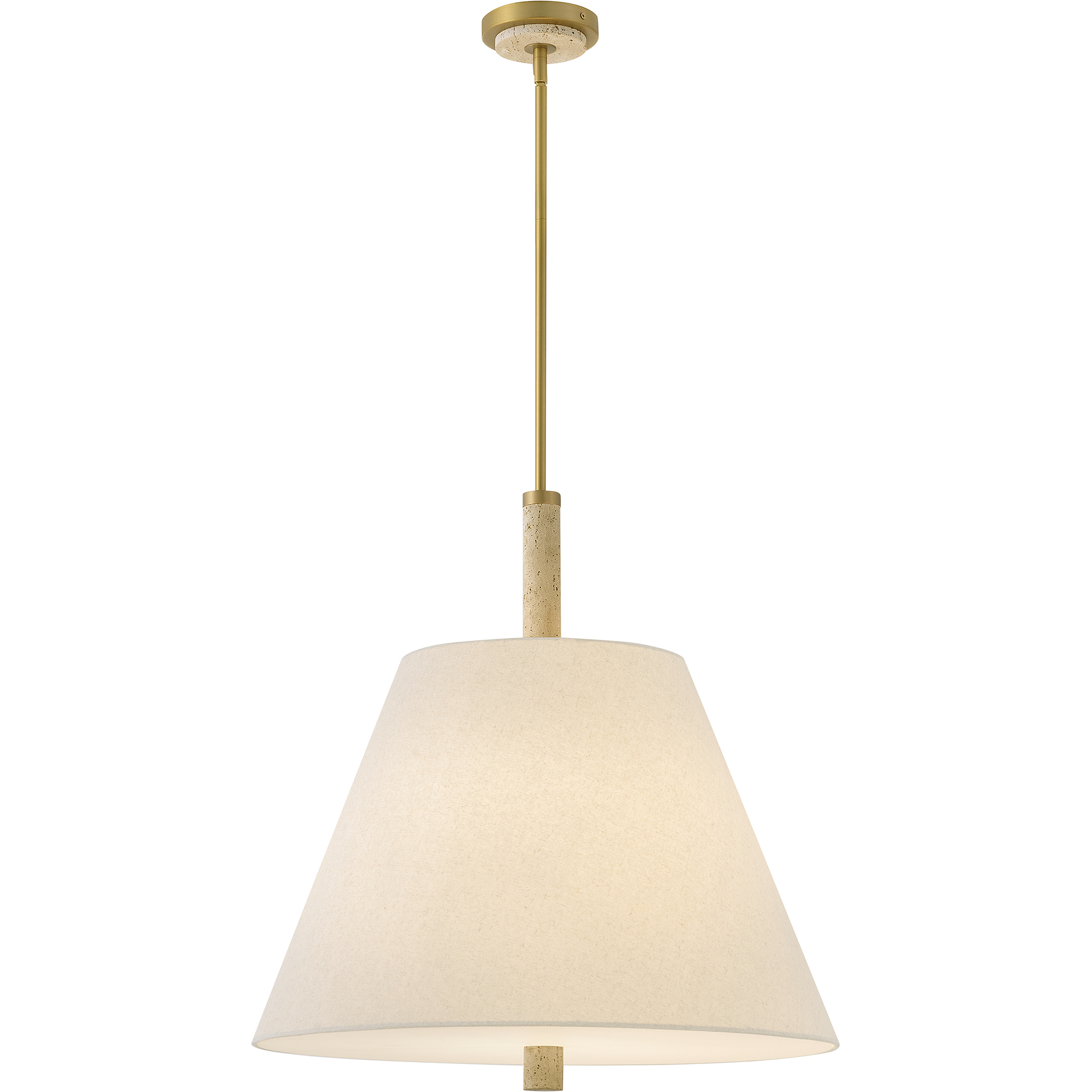 Bruna 4 Light 24 inch Lacquered Brass Chandelier Ceiling Light
