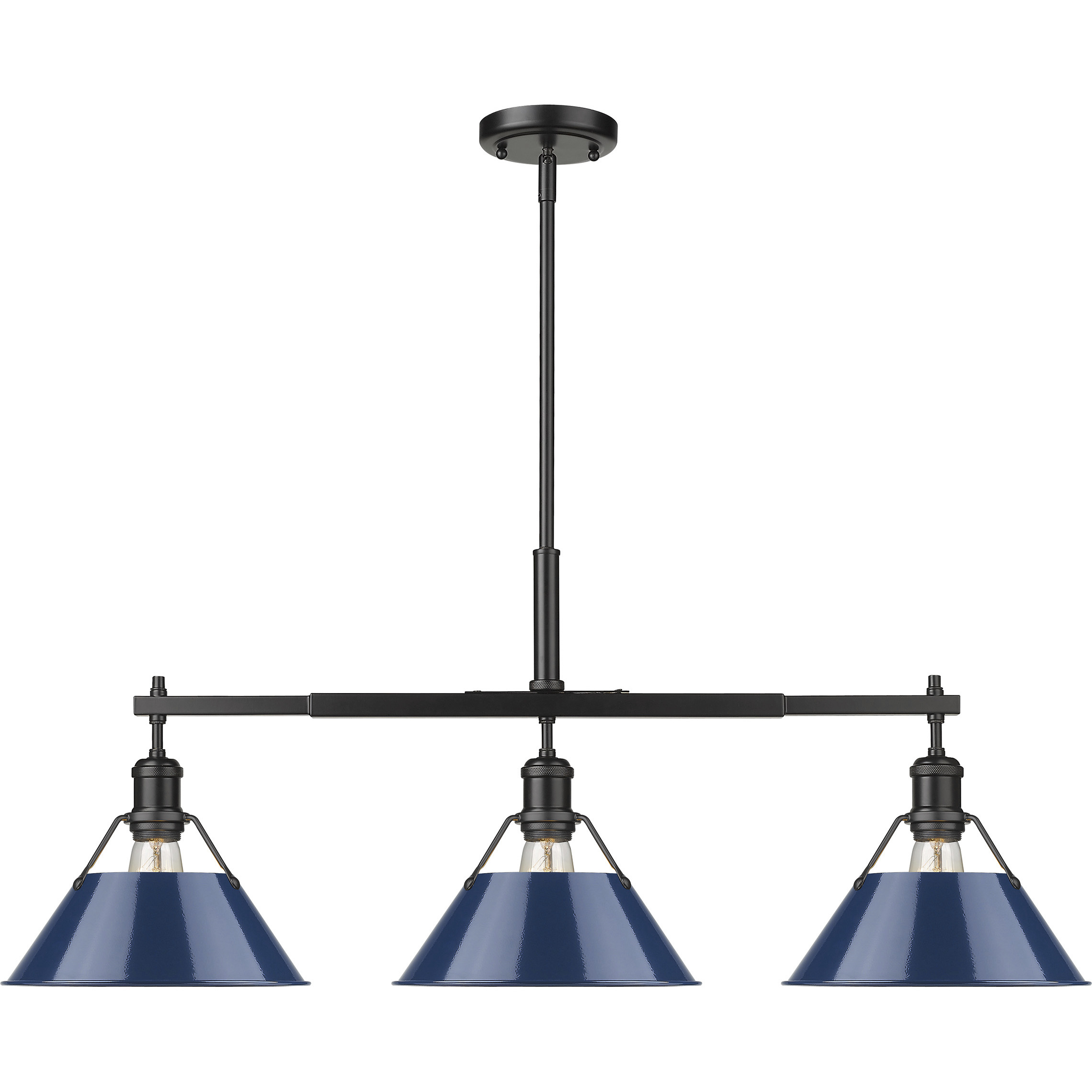 Yep Orwell Island Light Ceiling Light in Matte Black, Navy
