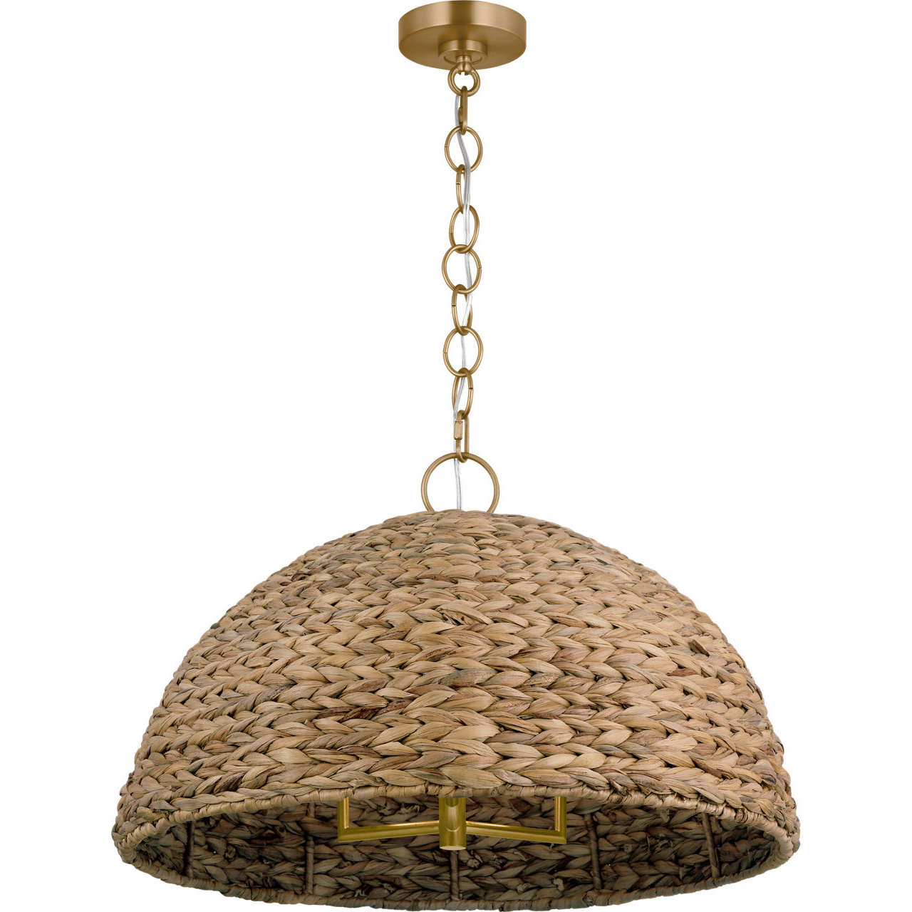 ED Ellen DeGeneres Cay 3 Light 24 inch Burnished Brass Pendant Ceiling Light