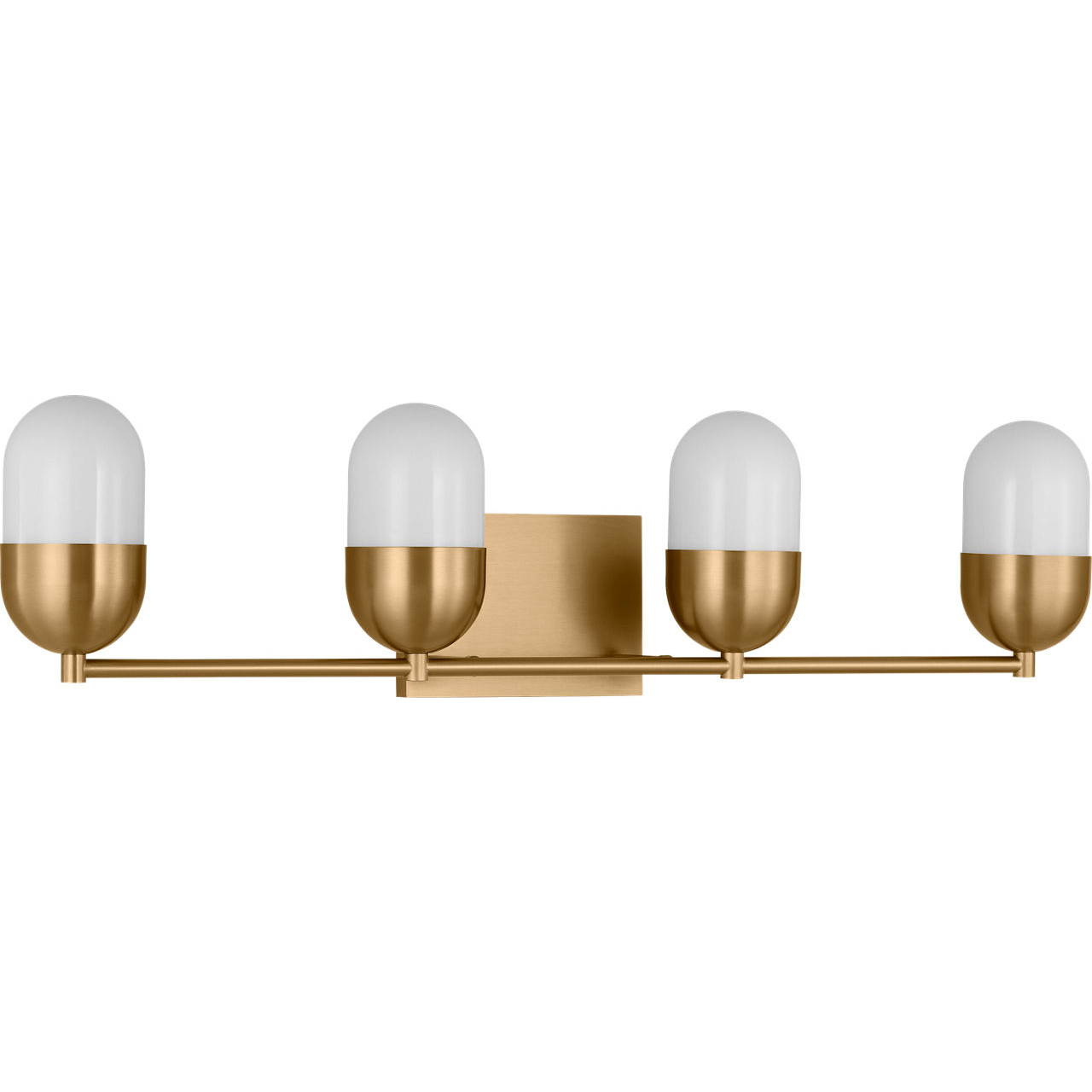 Drew & Jonathan Scott Foster 4 Light 30.75 inch Satin Brass Vanity Light Wall Light