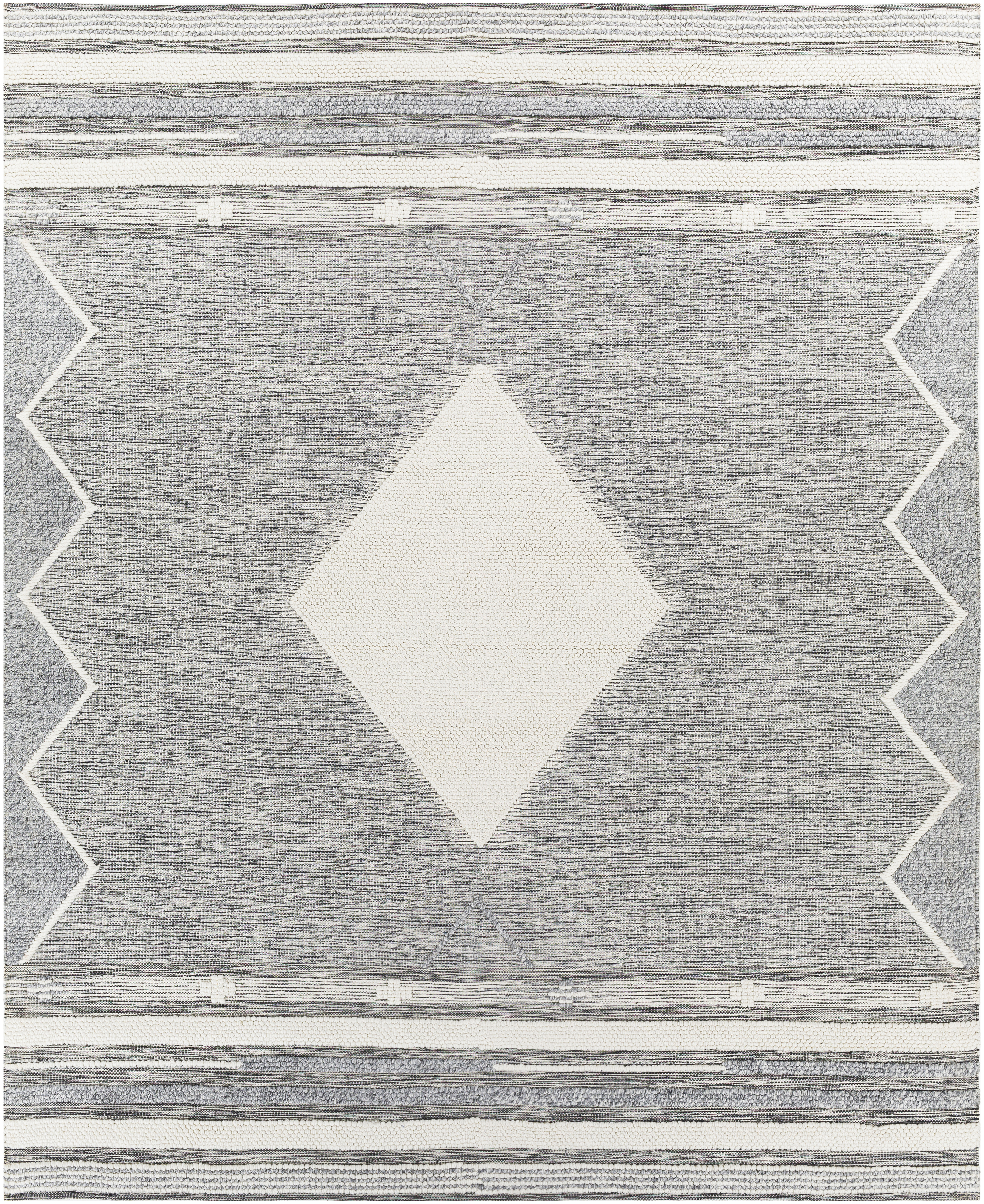 Azalea 120 X 96 inch Light Gray Rug in 8 x 10, Rectangle