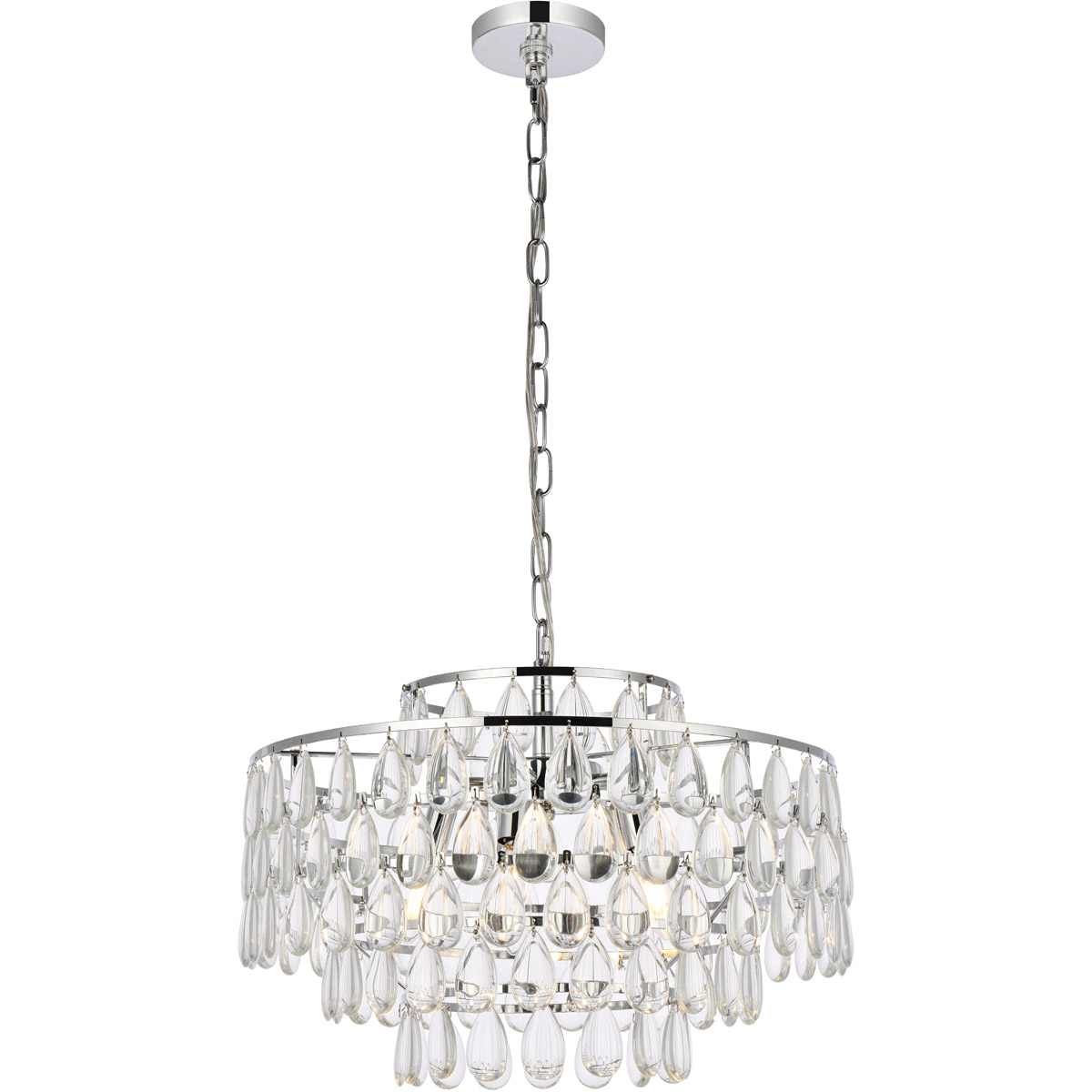 Mila 5 Light 20 inch Chrome Pendant Ceiling Light